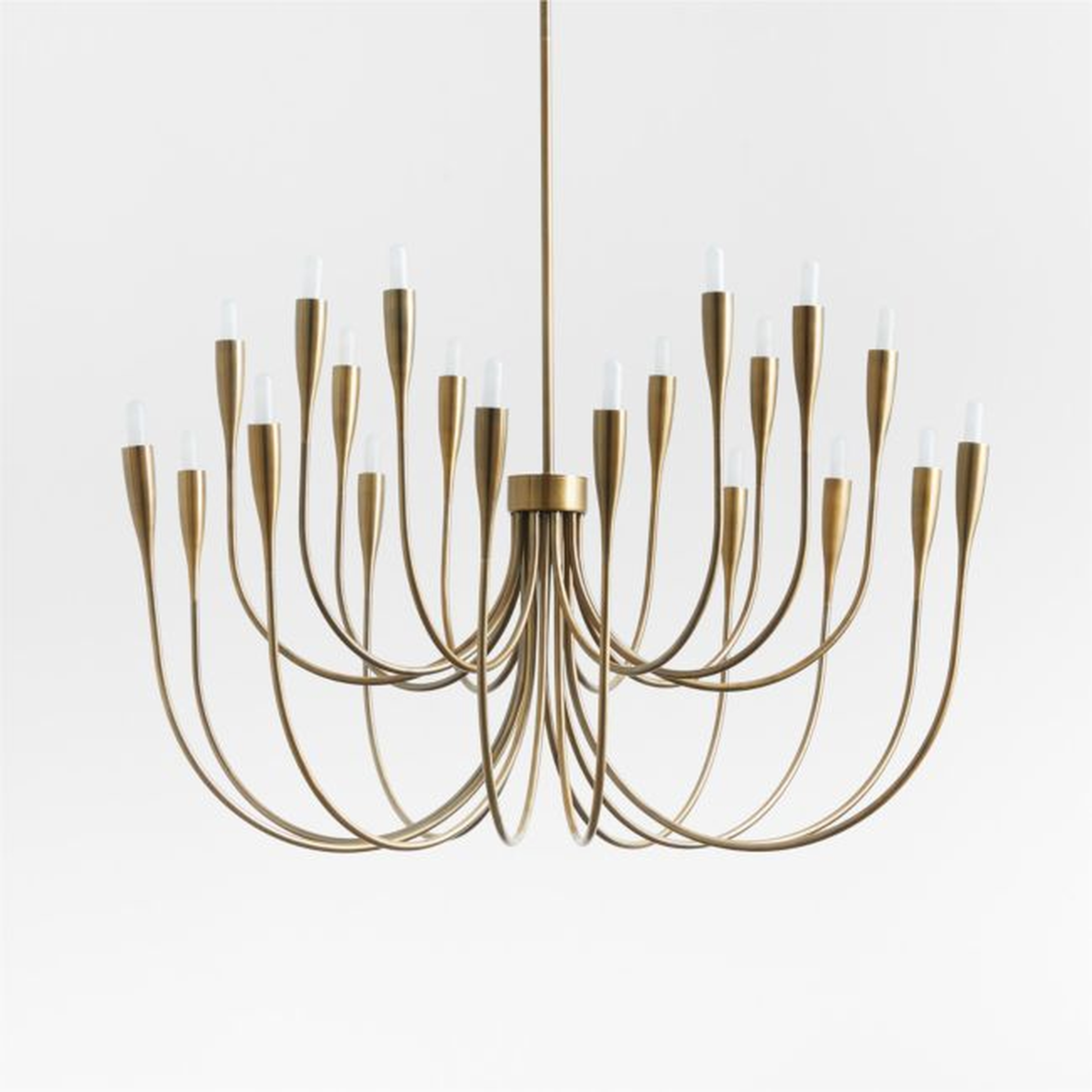 Iiona Large Brass Candelabra Chandelier Light - Crate and Barrel
