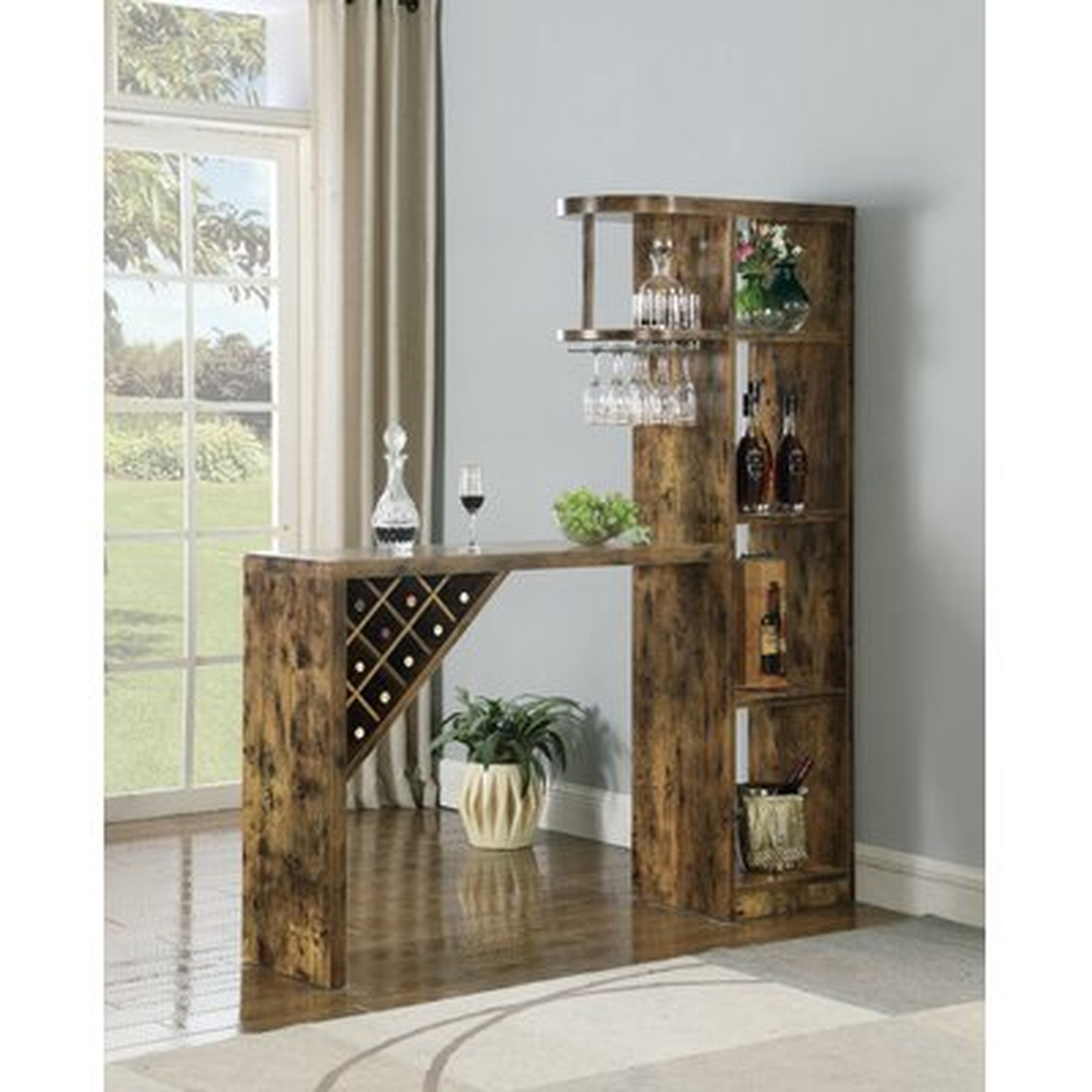 Ansley Bar with Wine Storage - Wayfair