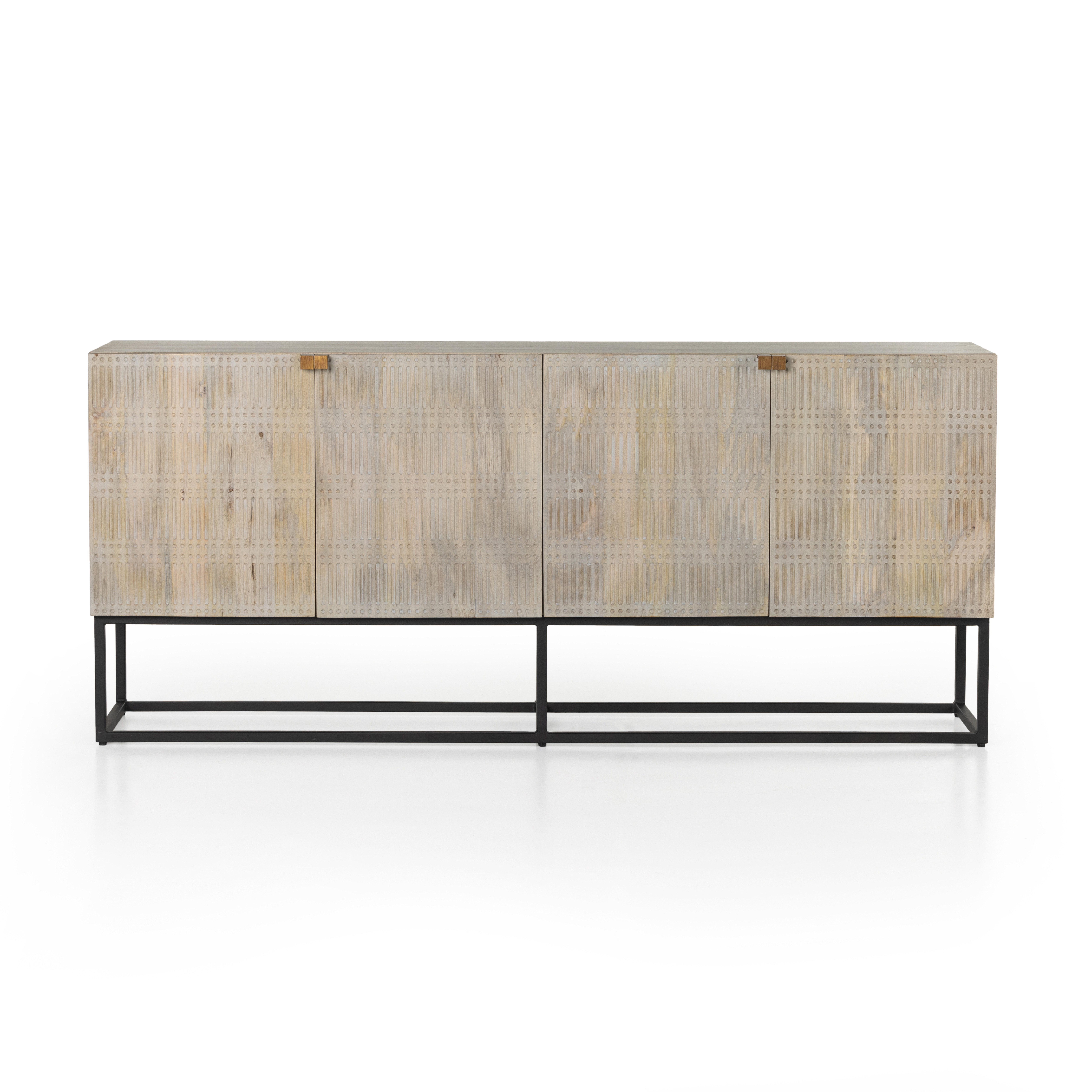 Kelby Sideboard-Light Wash Carved Mango - Four Hands