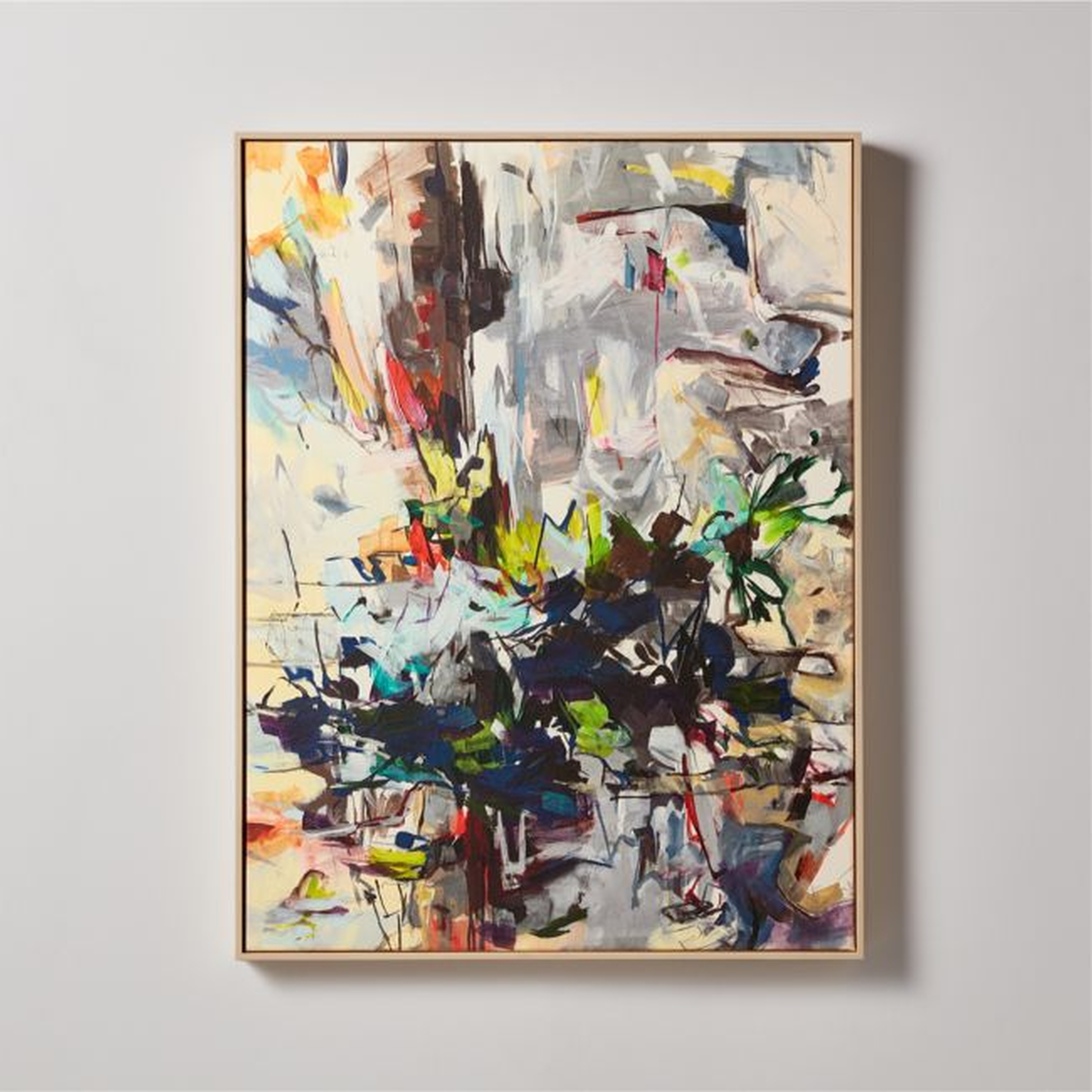 'Rivers Bow' Framed Acrylic Painting Reproduction by Jeffrey Fitzgerald 31''x41'' - CB2
