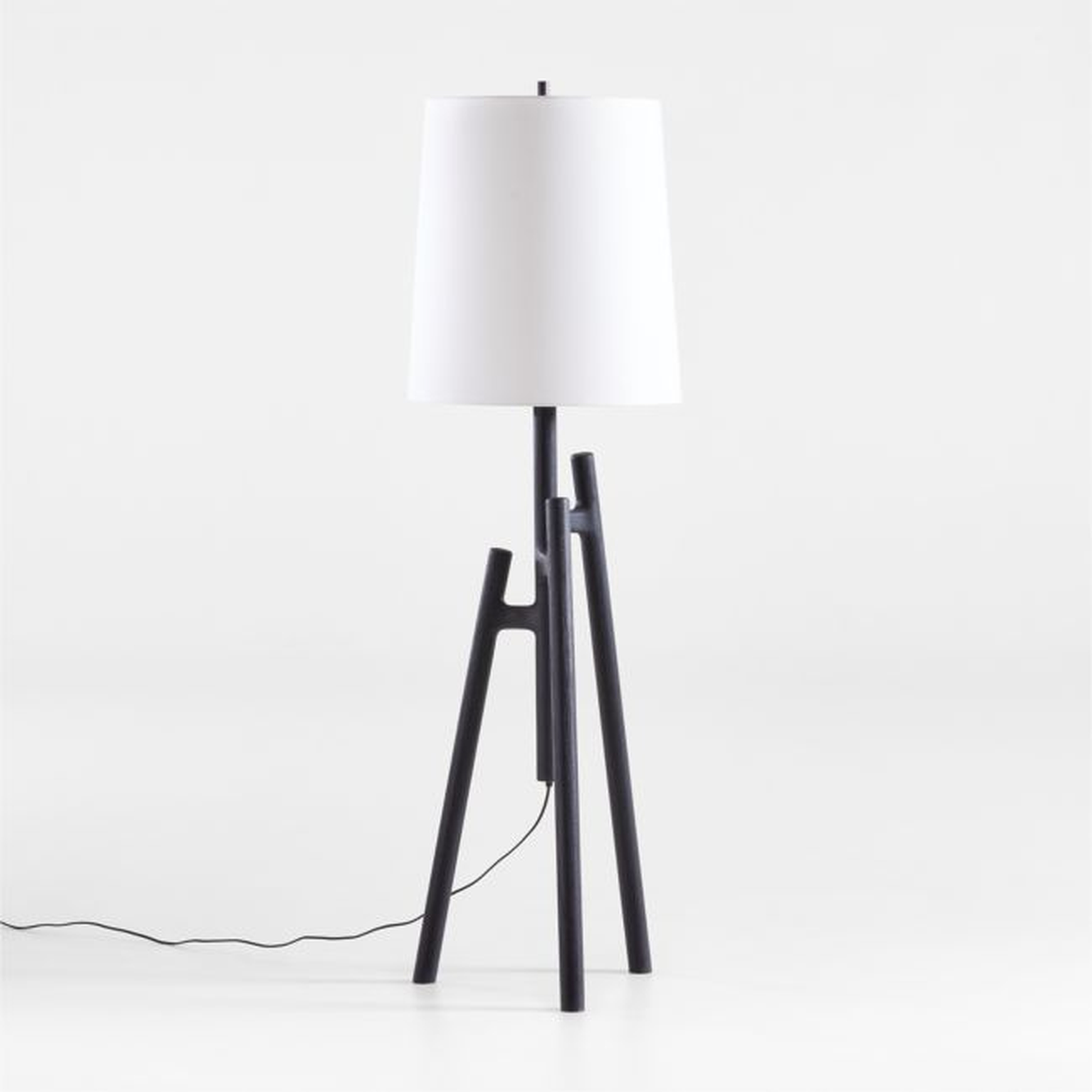 Lockeland Black Tripod Floor Lamp 67" - Crate and Barrel