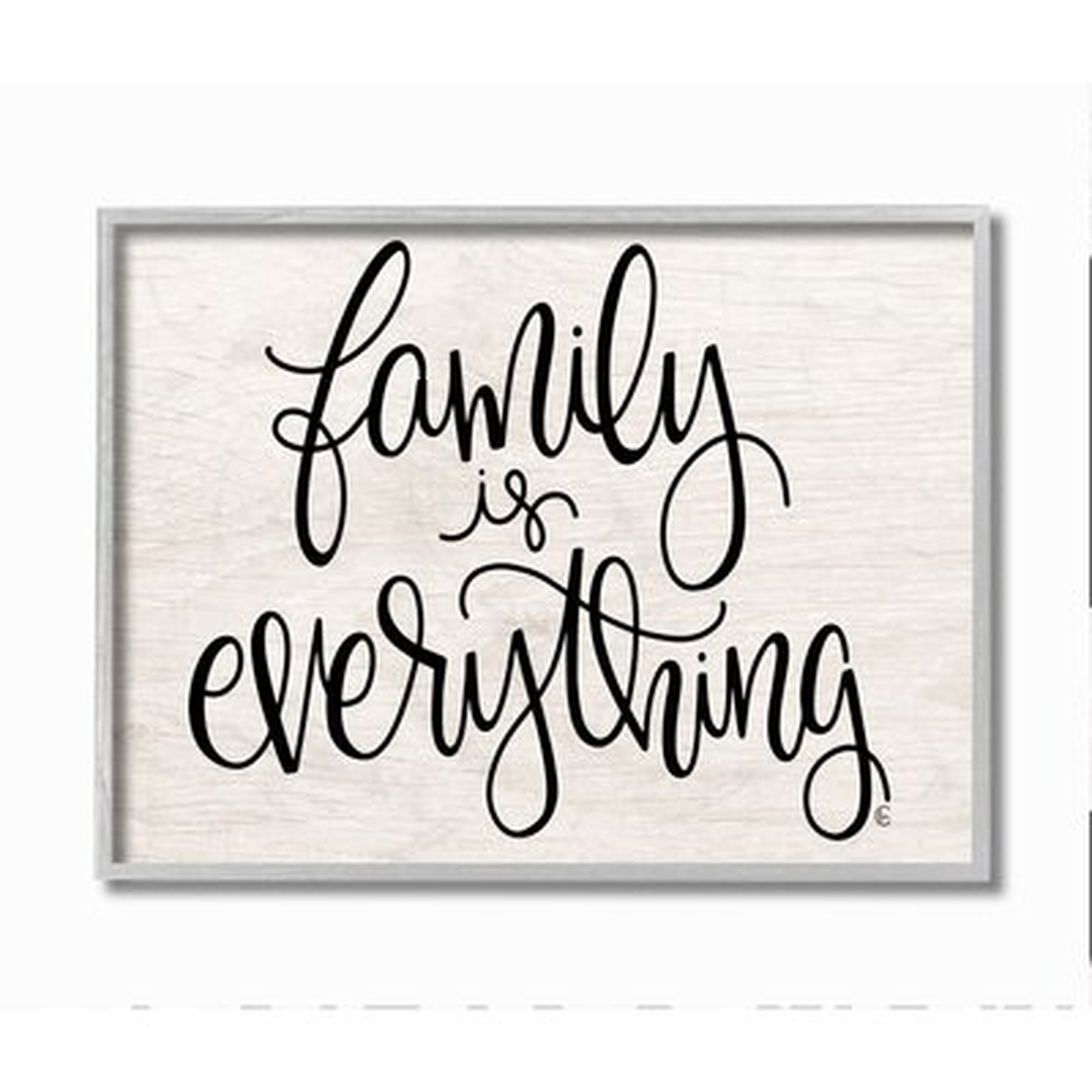Family Is Everything Rustic Quote Farm Home Sign by Fearfully Made Creations - Graphic Art - Wayfair