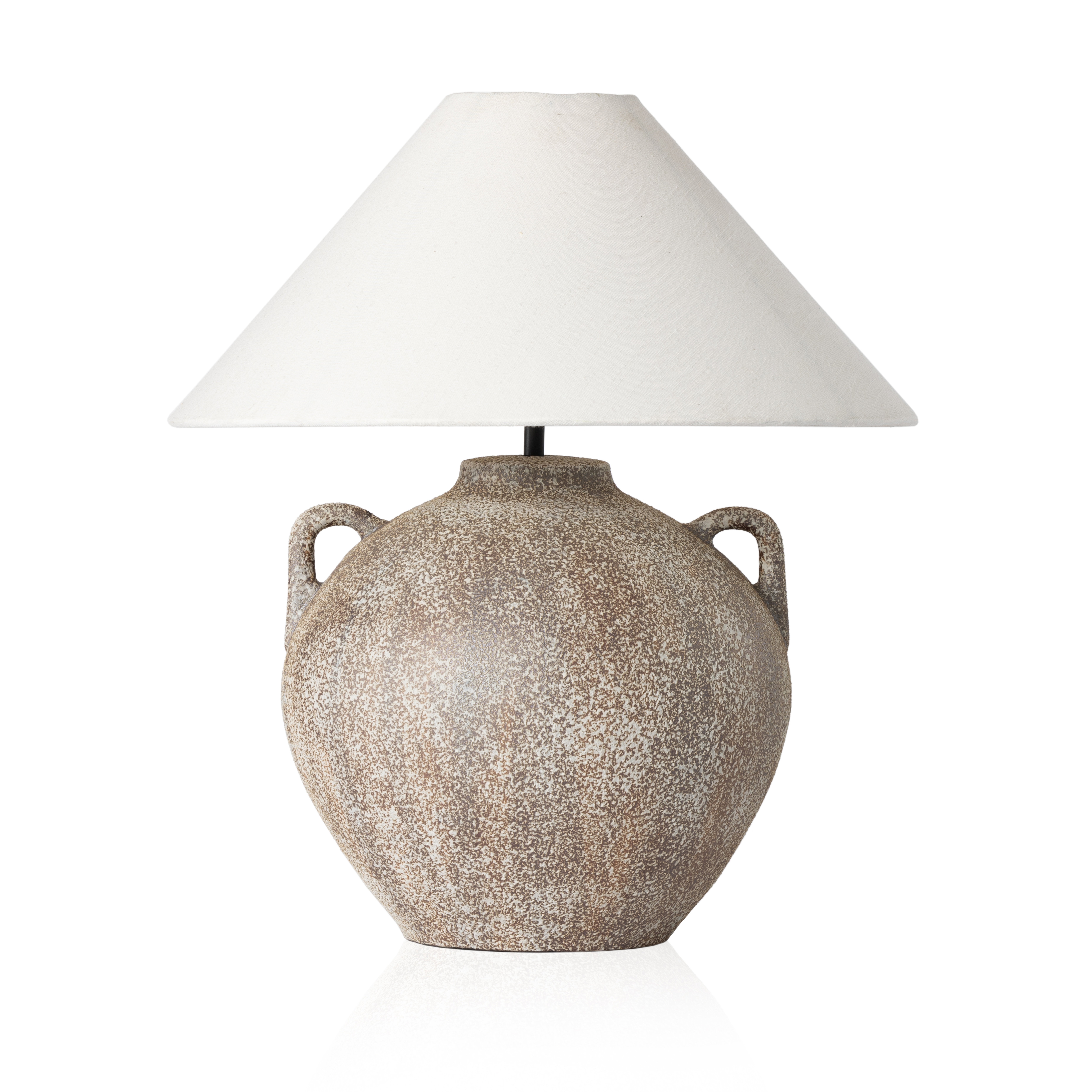 Mays Table Lamp-Vintage Brown Ceramic - Four Hands