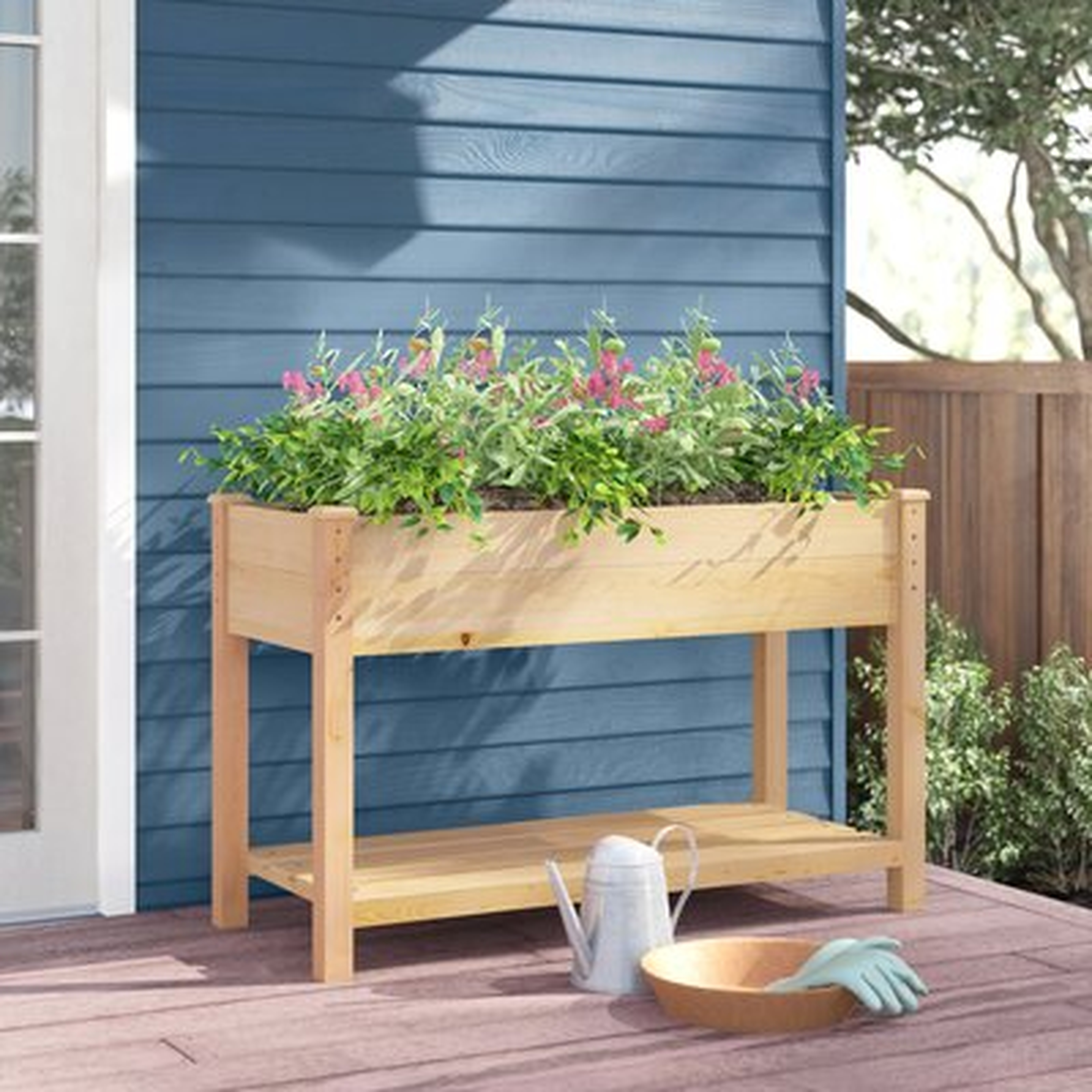 Chesson Wood Elevated Planter - Wayfair