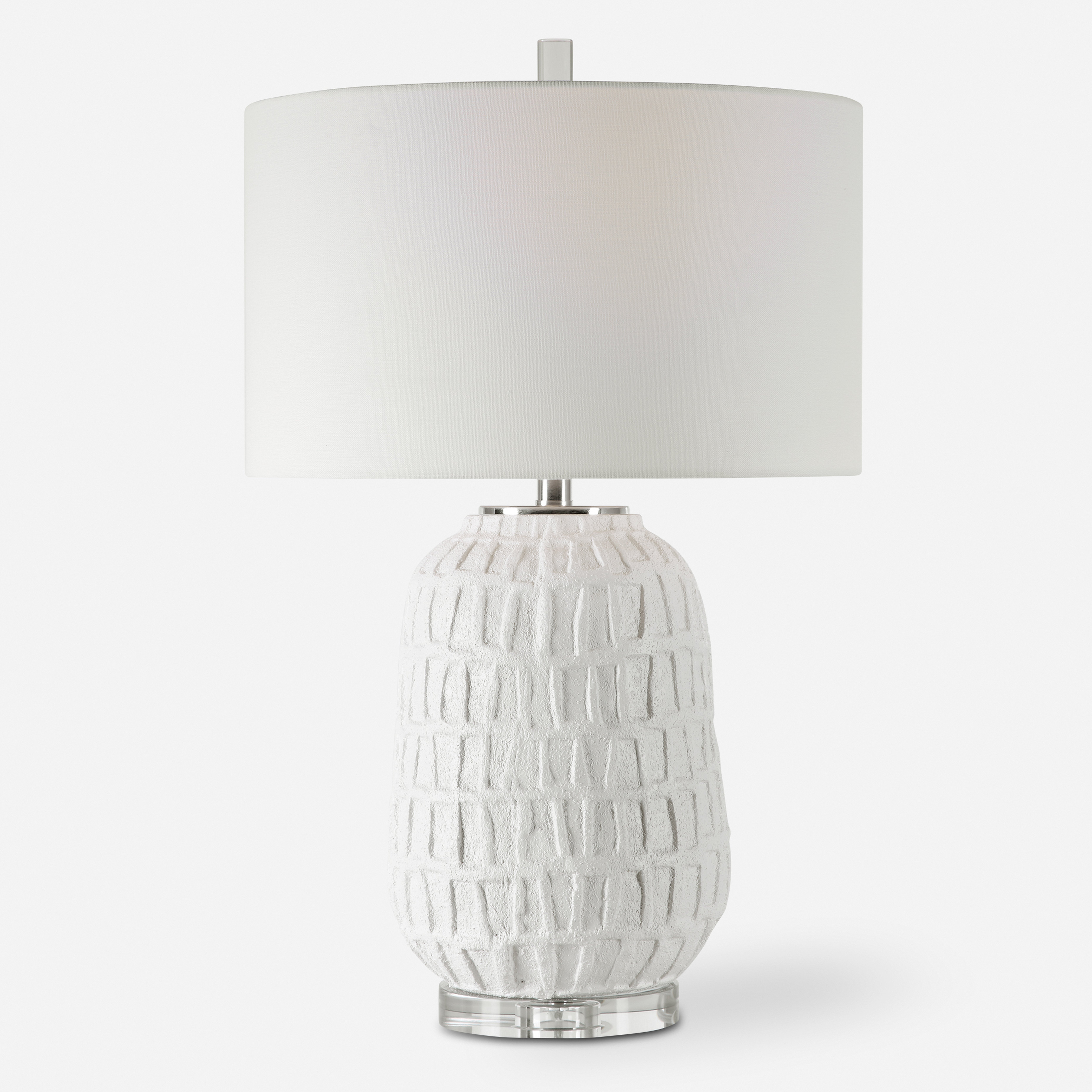 Caelina Textured White Table Lamp - Uttermost