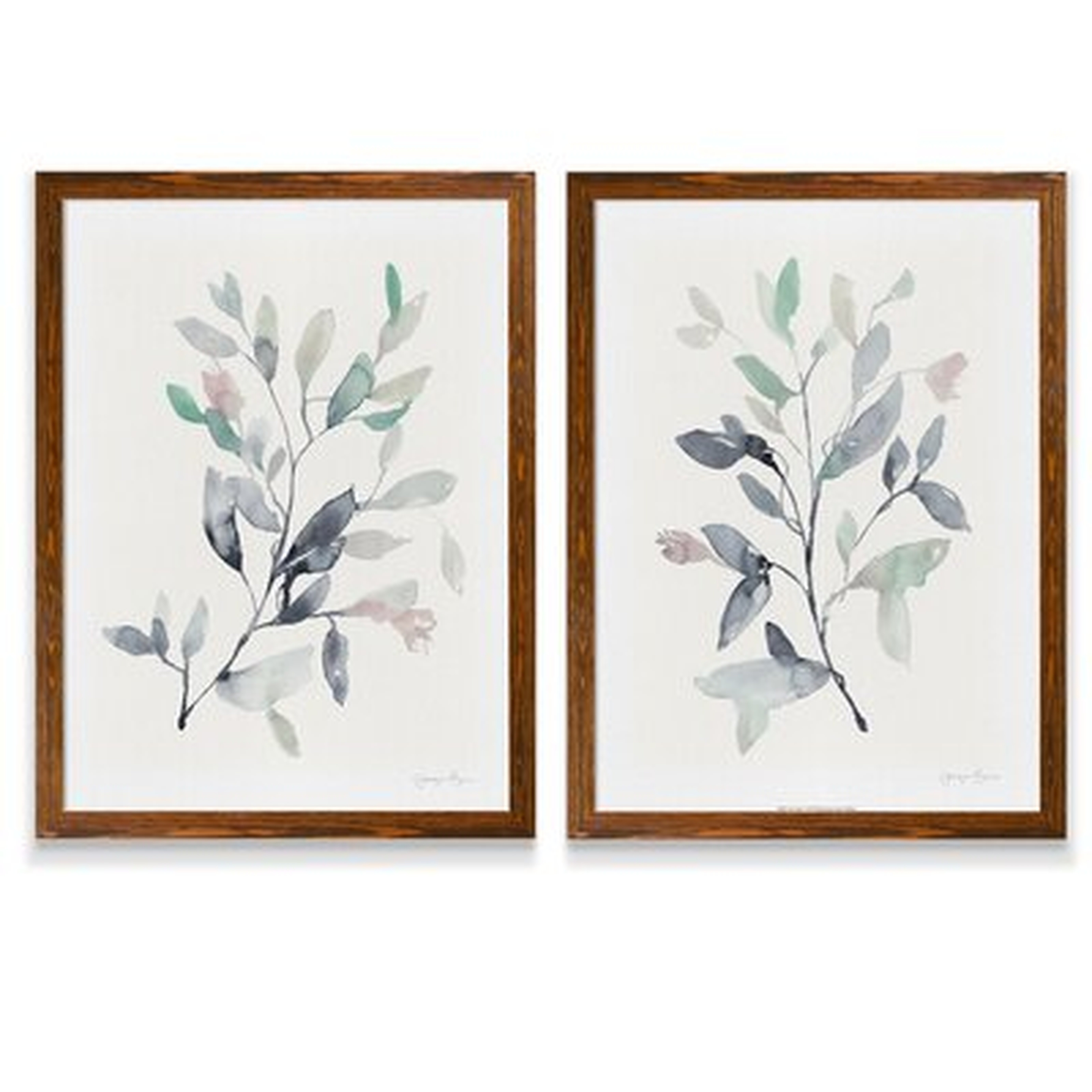 'Water Branches I' by Vincent Van Gogh - 2 Piece Picture Frame Painting Print Set - Wayfair