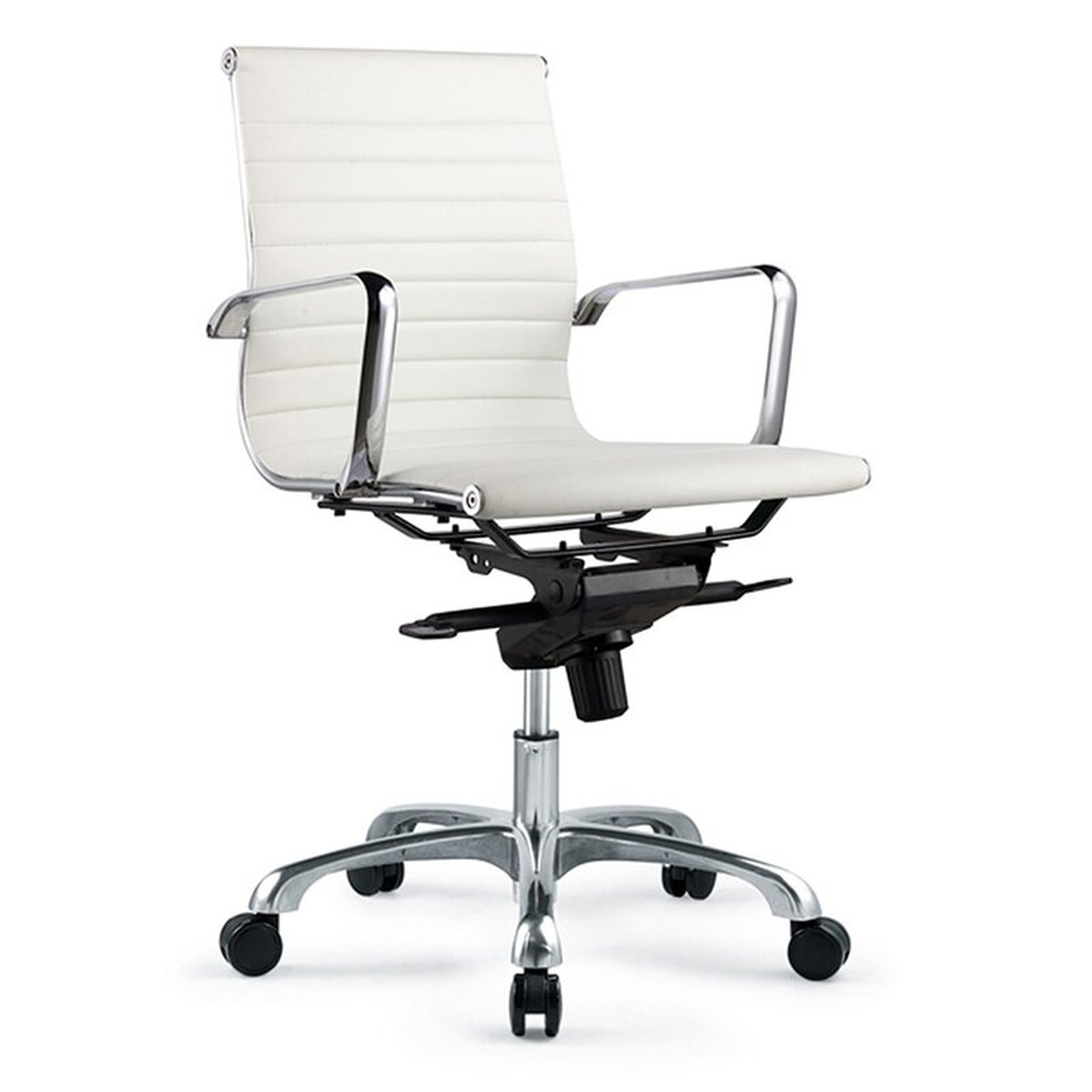 Omega Conference Chair Upholstery Color: White - Perigold