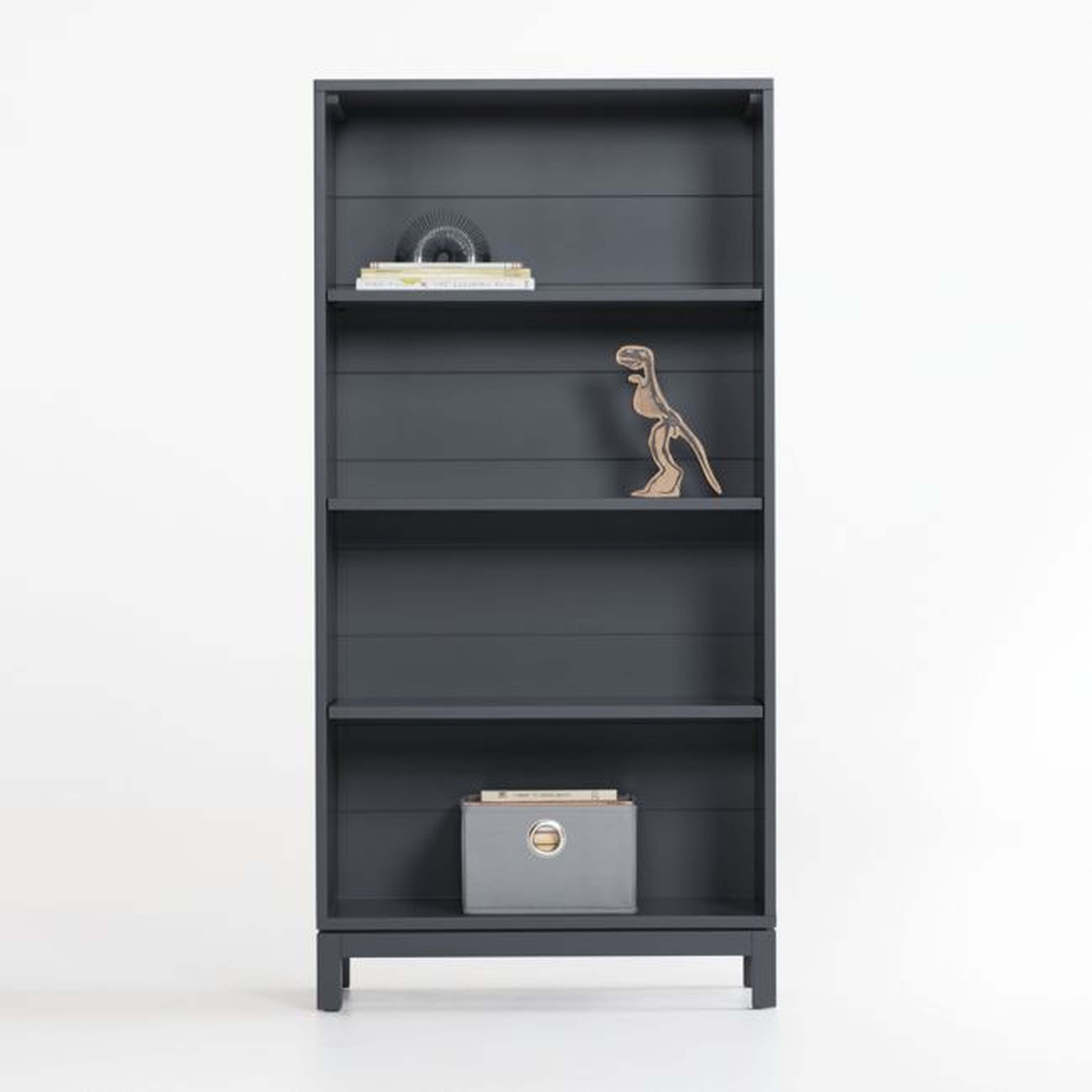 Parke Charcoal Bookcase - Crate and Barrel