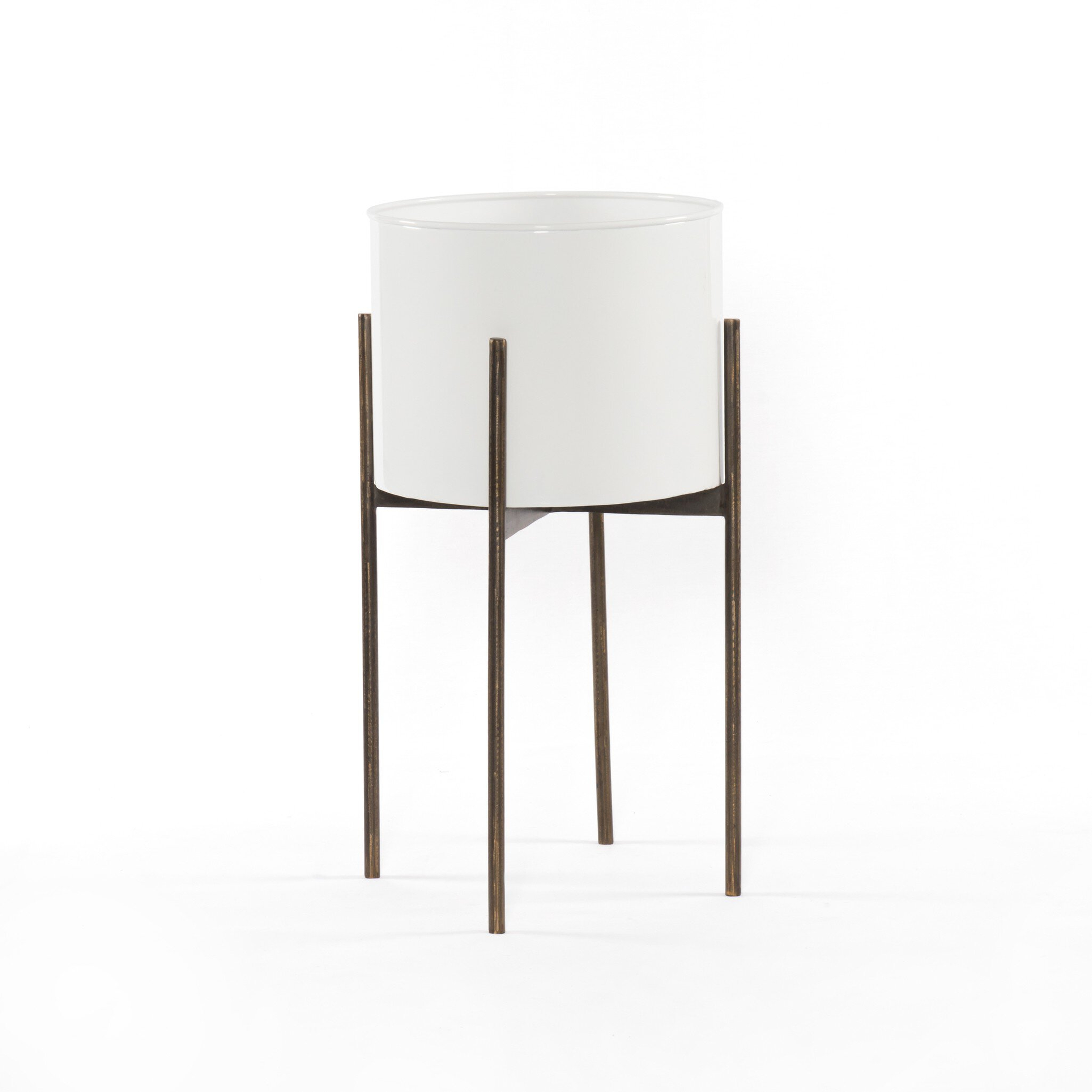 Jed Planter - Weathered Brass - Four Hands