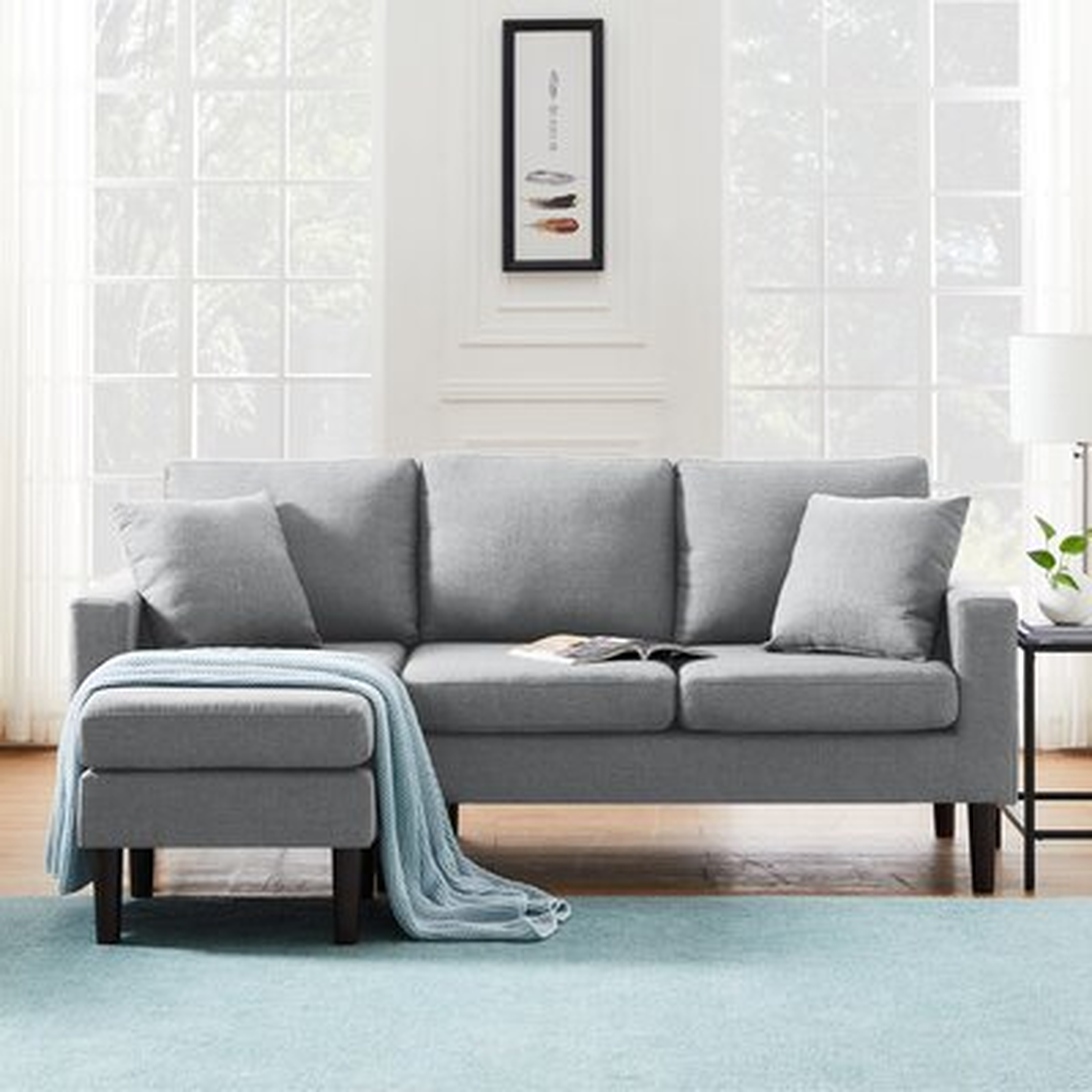 77.16'' Wide Reversible Sofa & Chaise with Ottoman - Wayfair