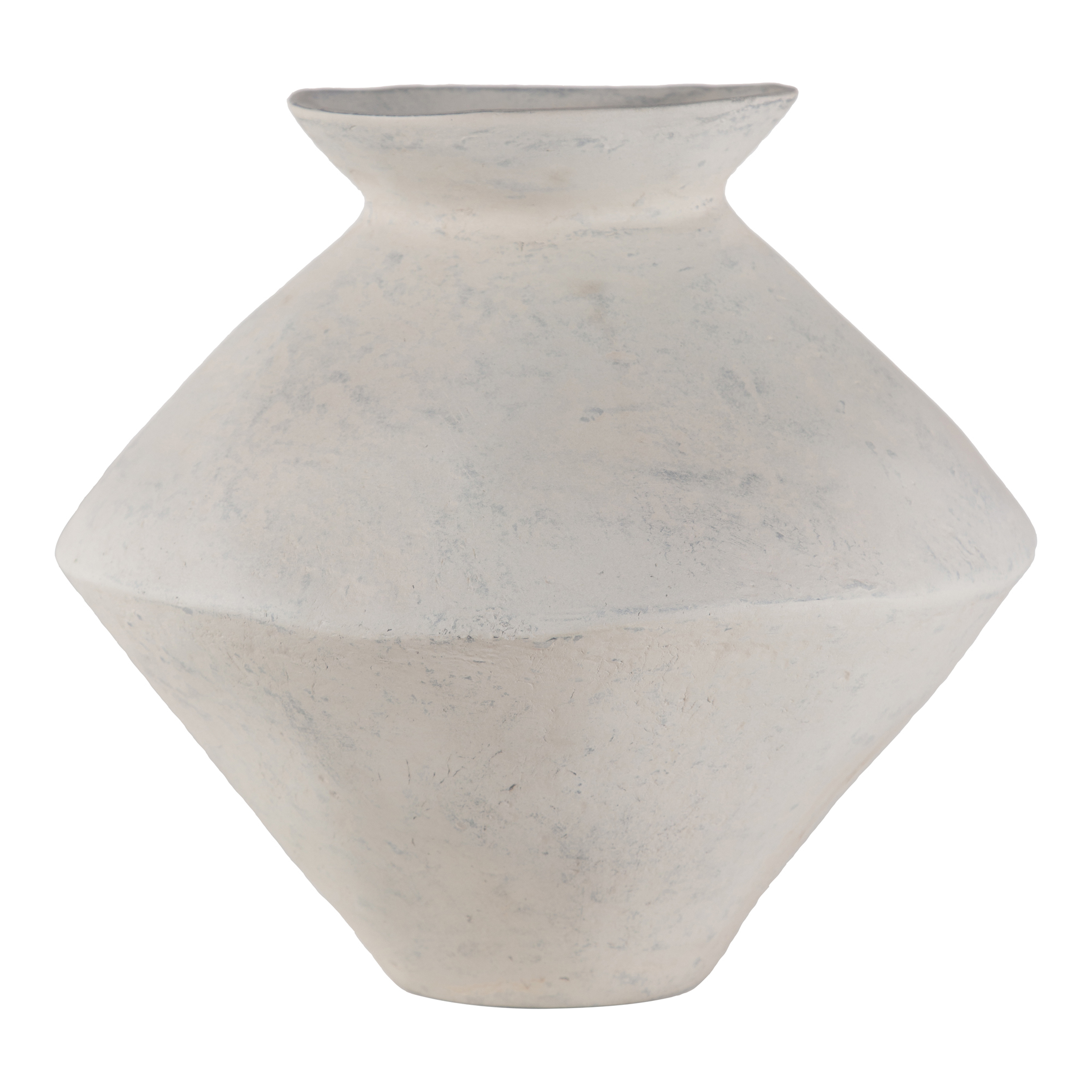 Raja Medium Decorative Vessel White - Moes Home Collection