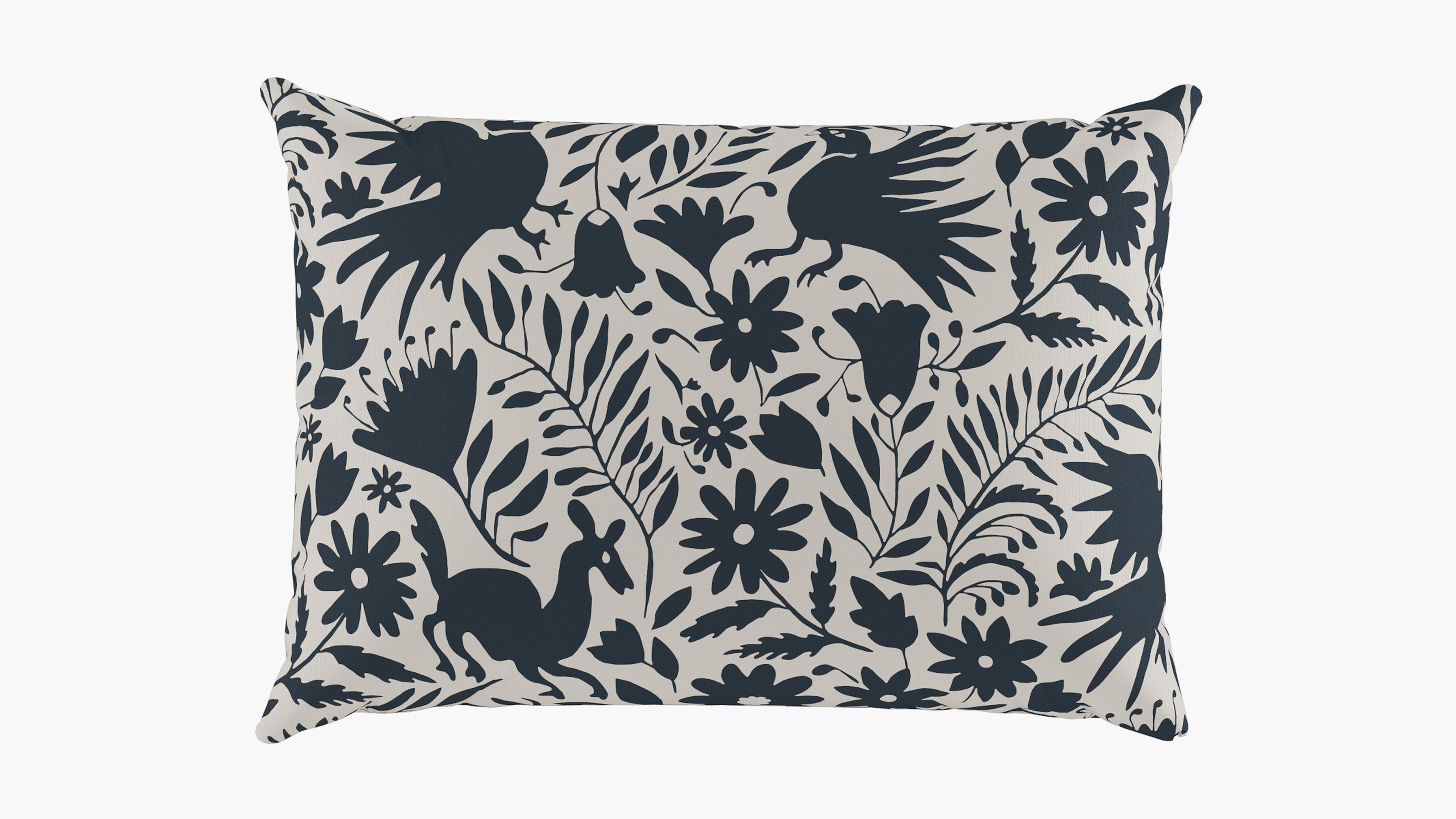 Outdoor 14" x 20" Lumbar Pillow, Ink Frida, 14" x 20" - The Inside