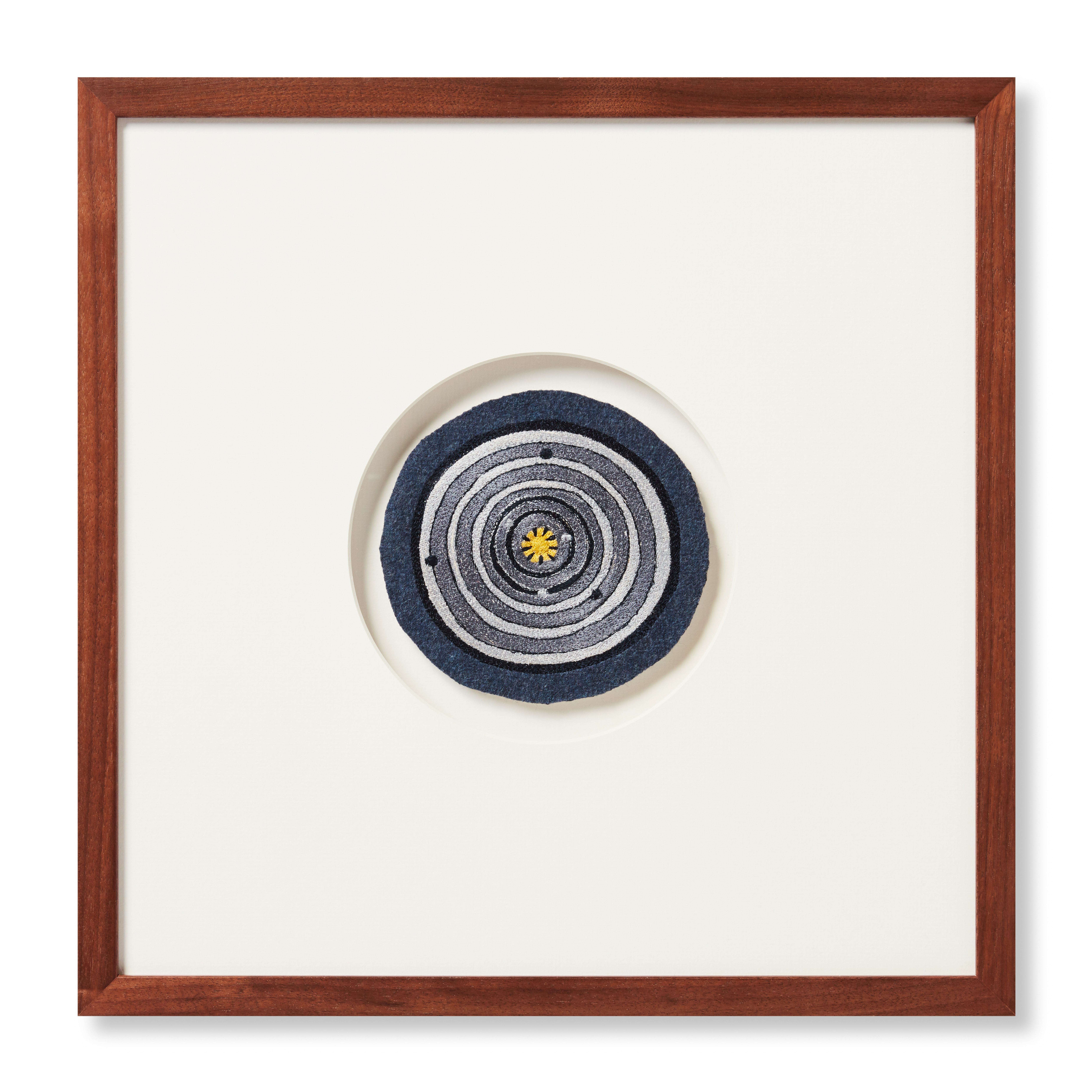 Loloi Solar Patch Blue / Grey 1'-4" x 1'-4" Wall Art - Loloi Rugs