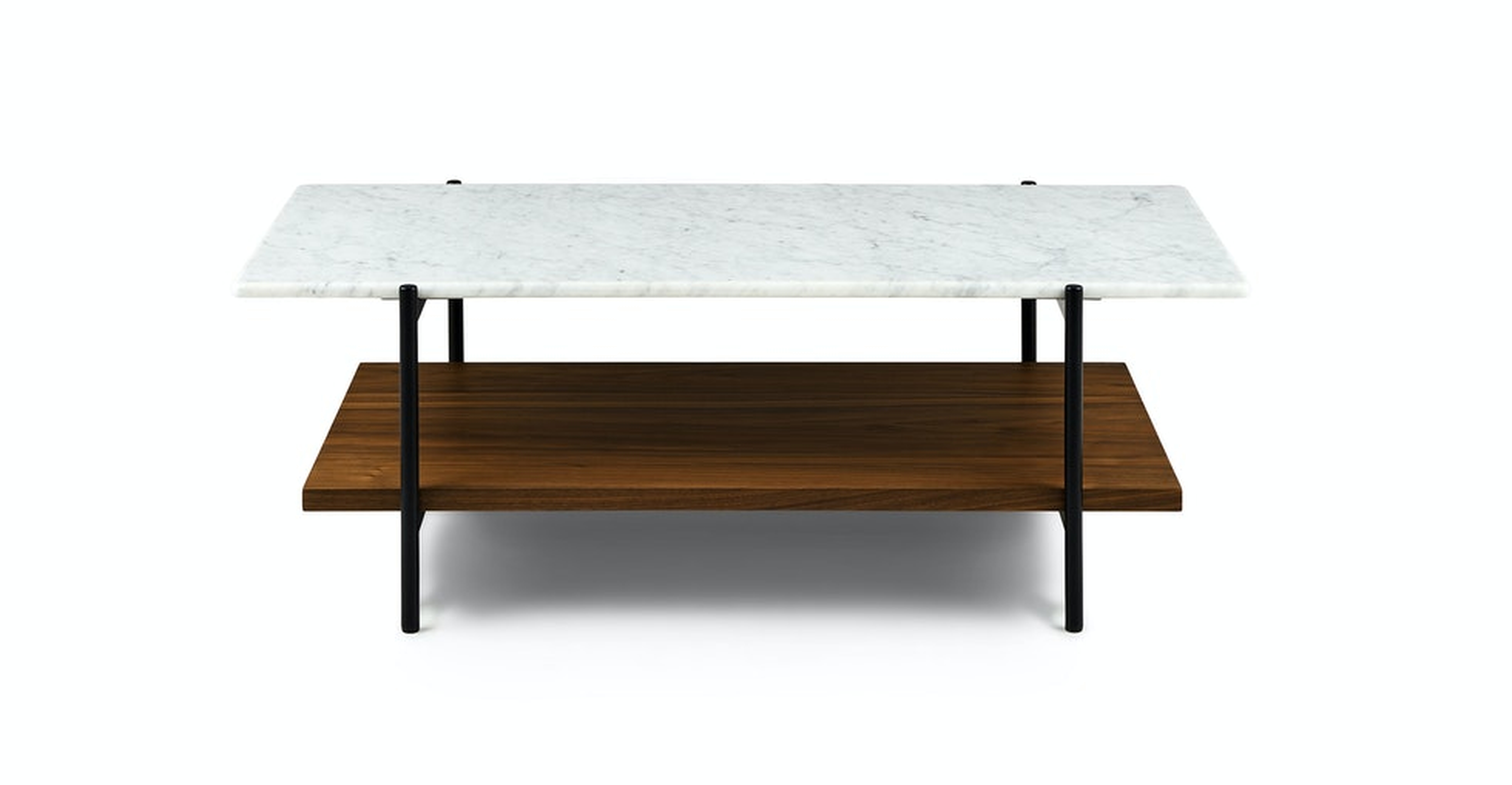 Agotu 44" Marble Coffee Table - Walnut - Article
