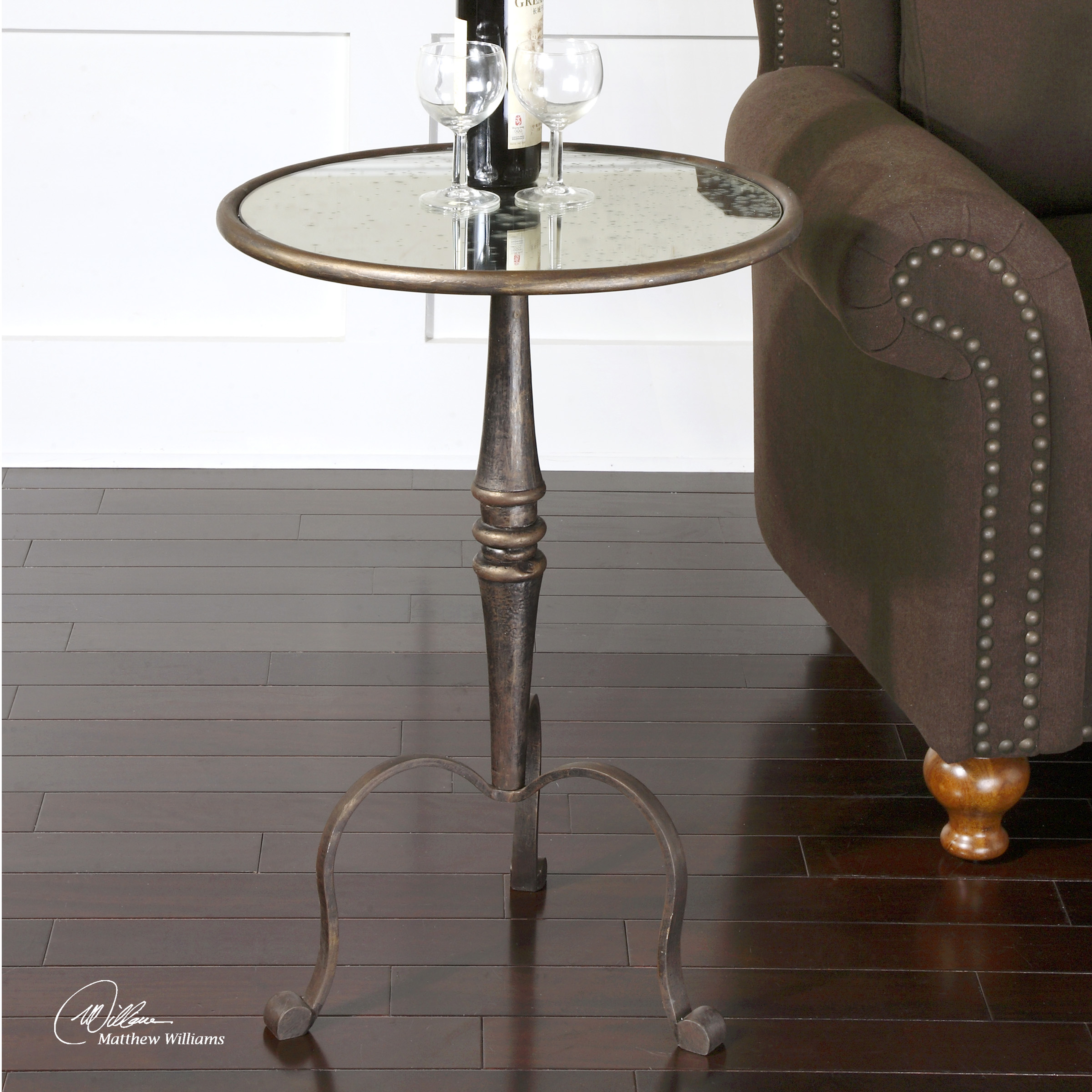 Anais Mirrored Accent Table - Uttermost