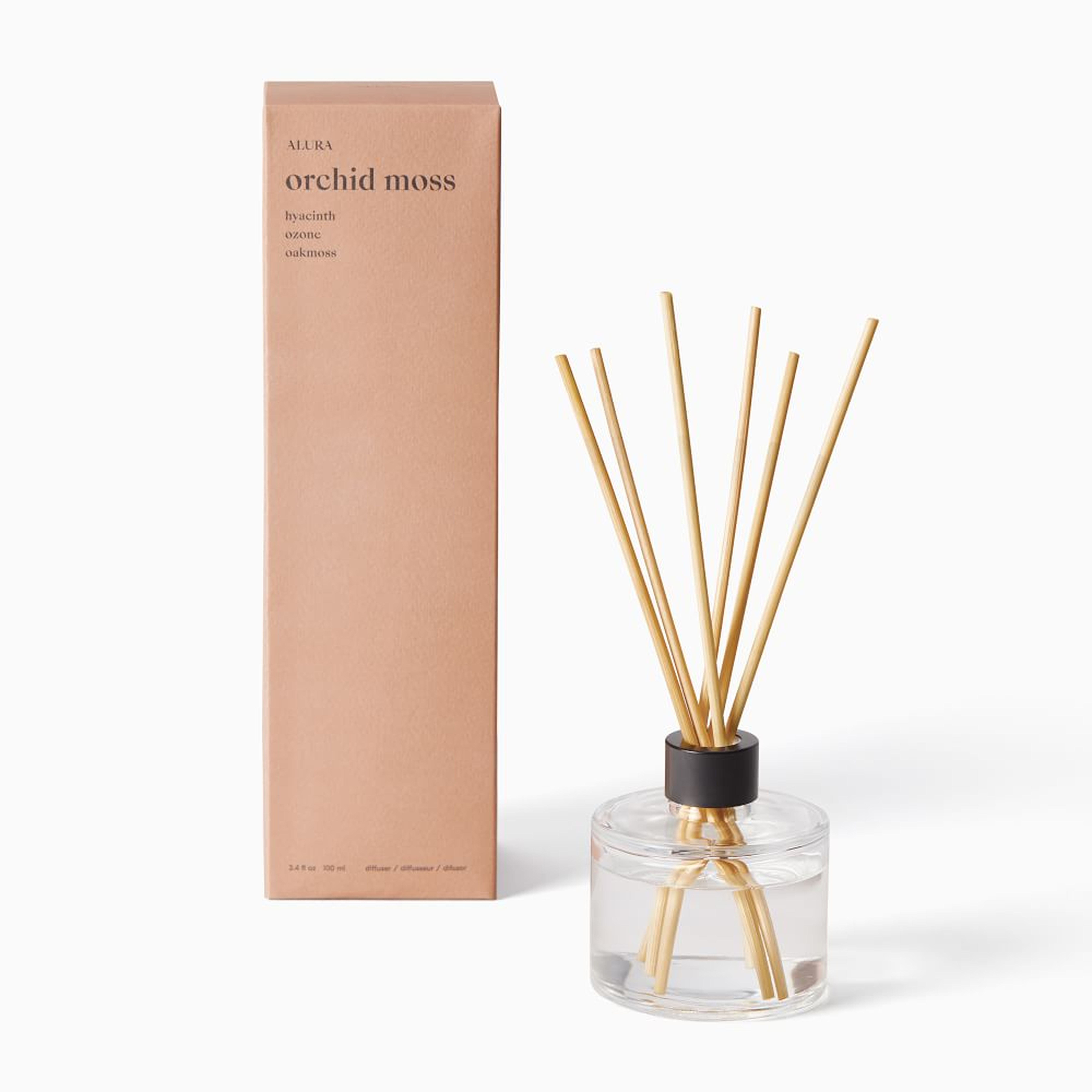 Alura Glass Diffuser, Orchid Moss - West Elm
