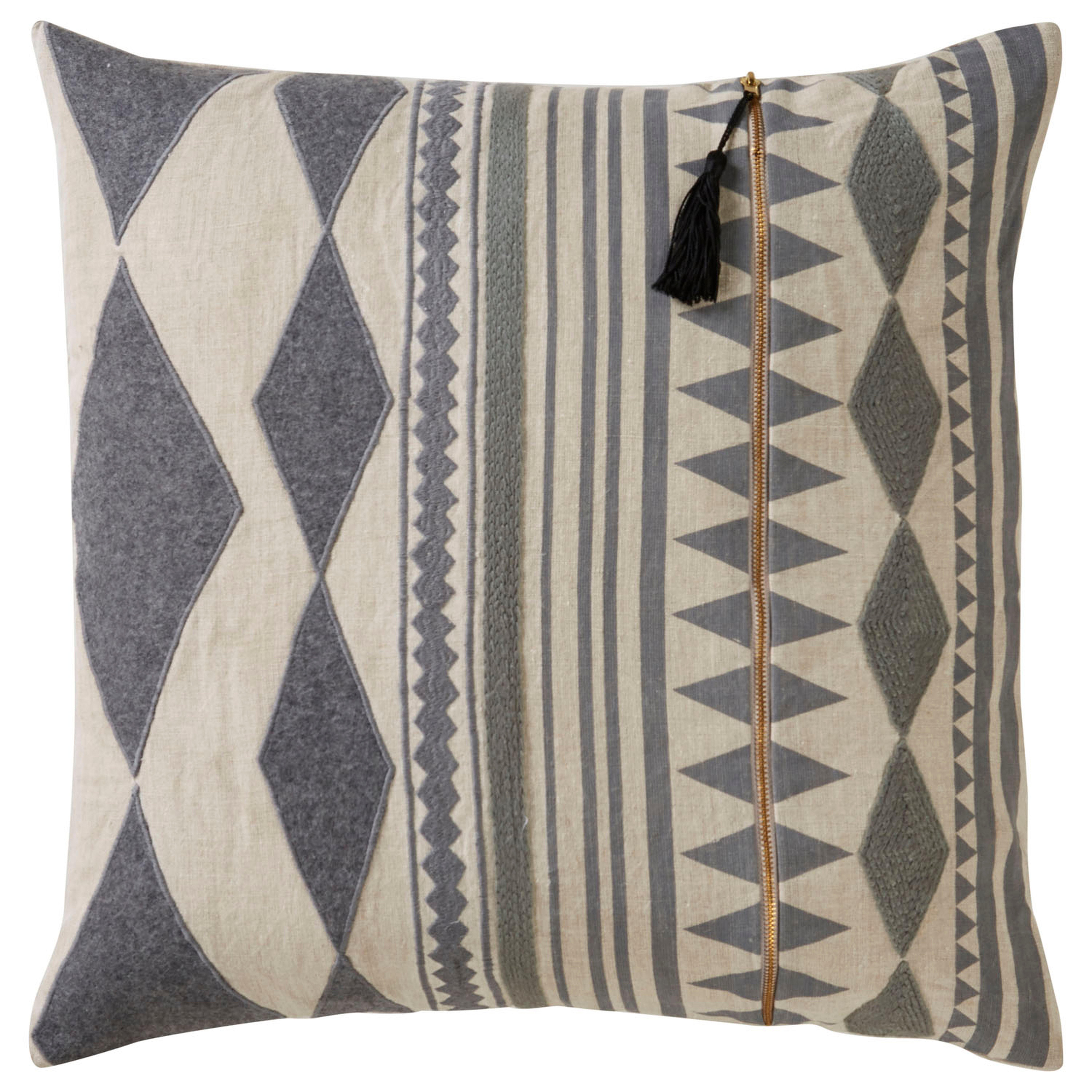 Design (US) Beige 22"X22" Pillow - Collective Weavers