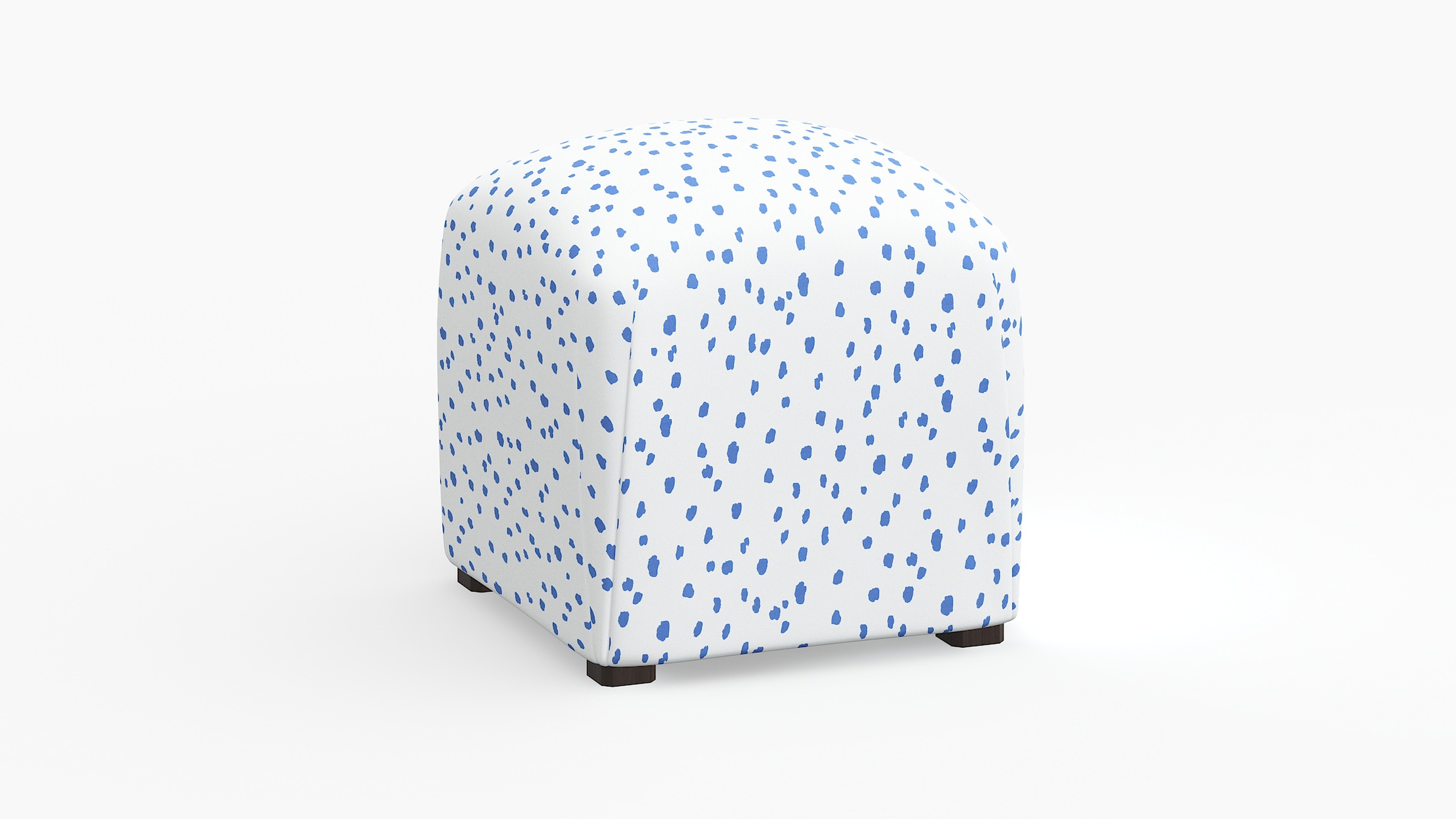 Deco Ottoman, Blue Dalmatian - The Inside