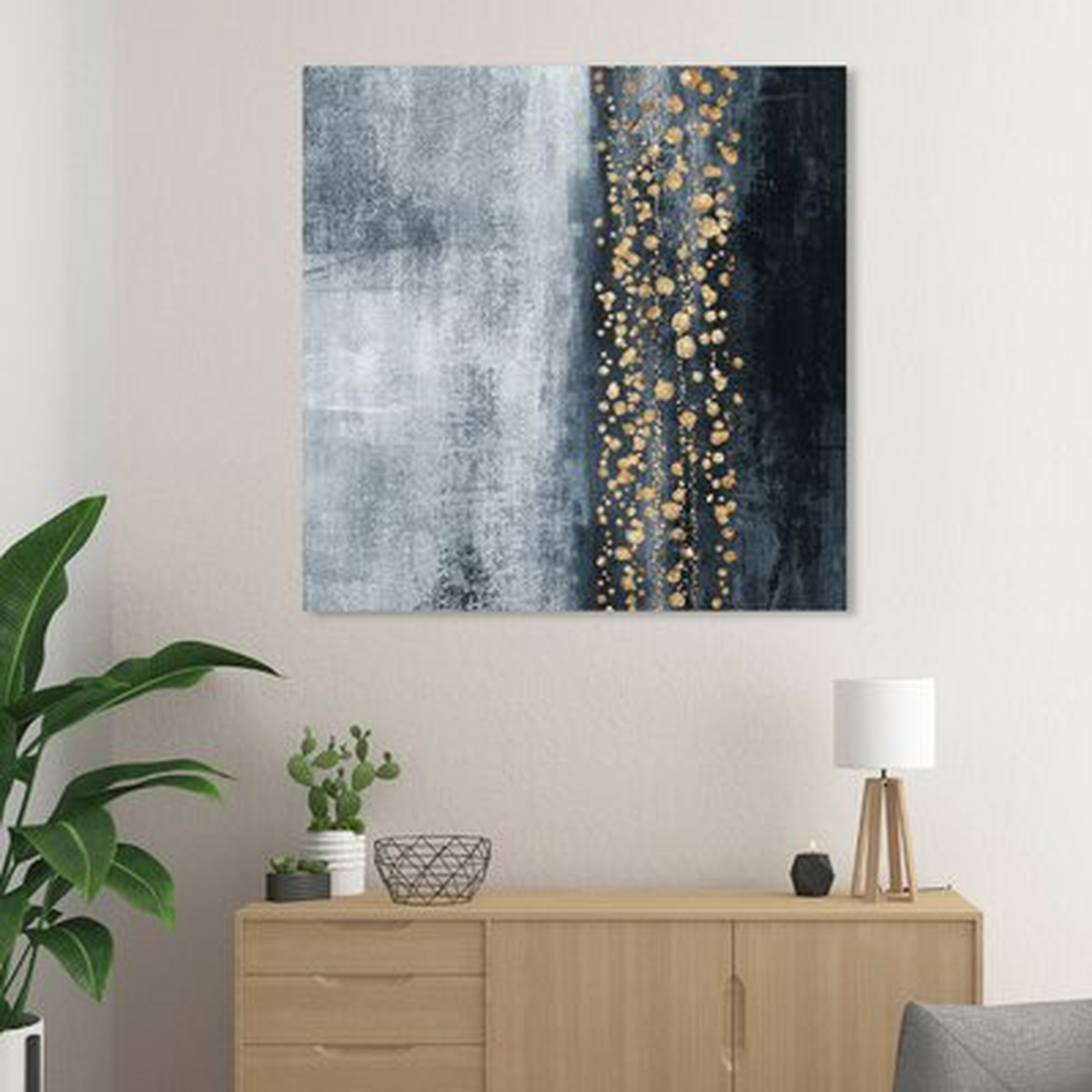 Down The River Abstract by Oliver Gal - Wrapped Canvas Painting Print - AllModern