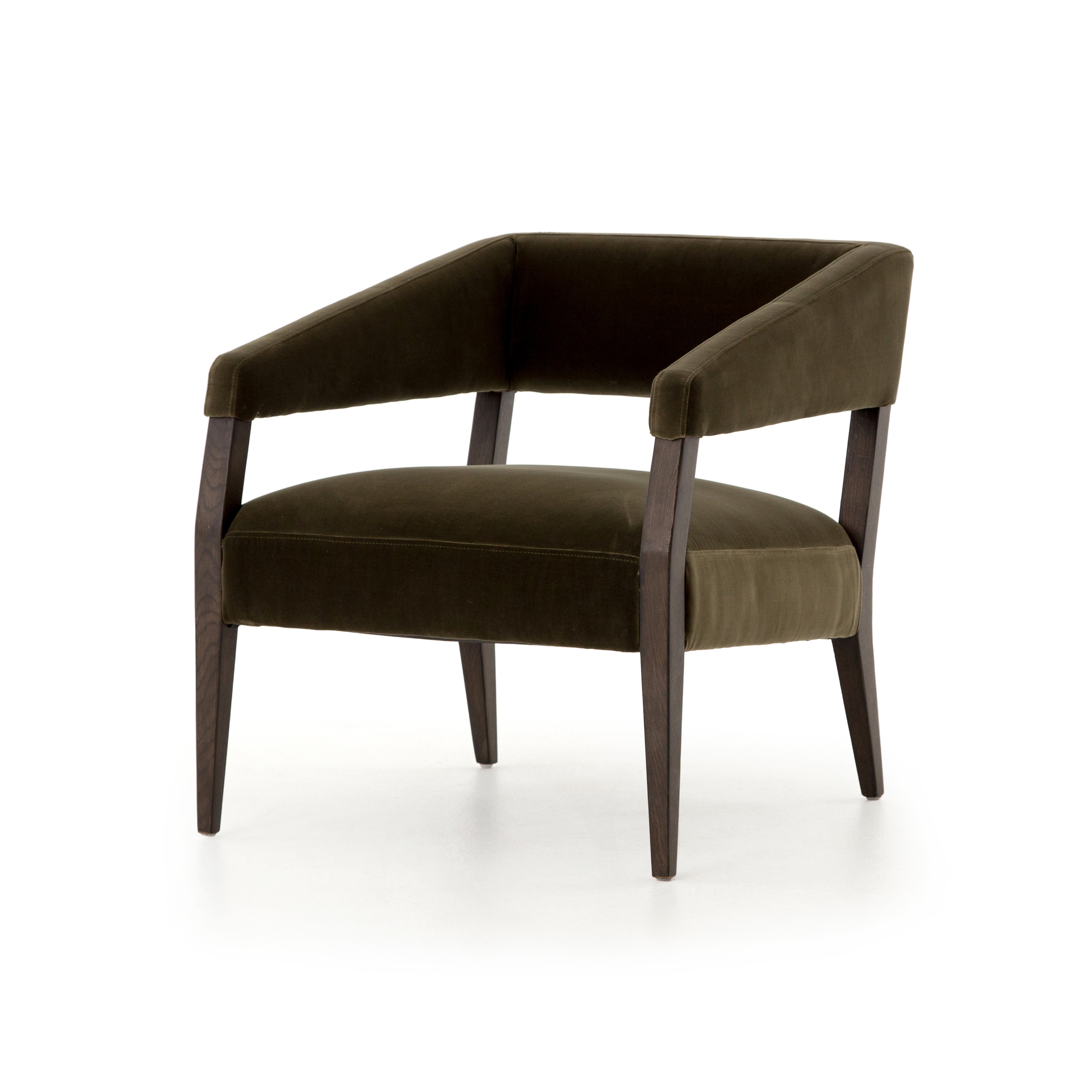 Gary Club Chair-Surrey Olive - Four Hands