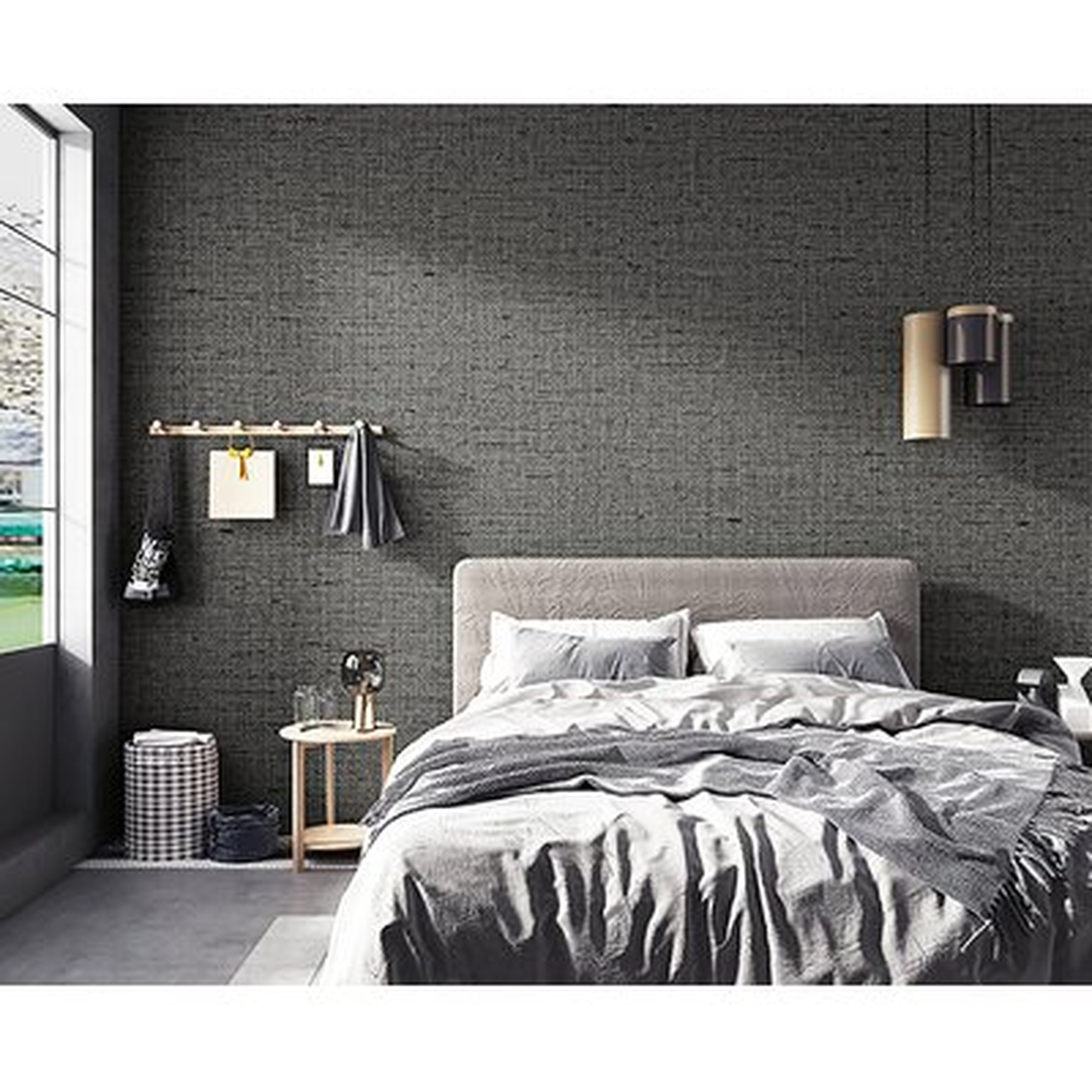 Rayman 33' L x 24" W Textured Peel and Stick Wallpaper Roll - Wayfair