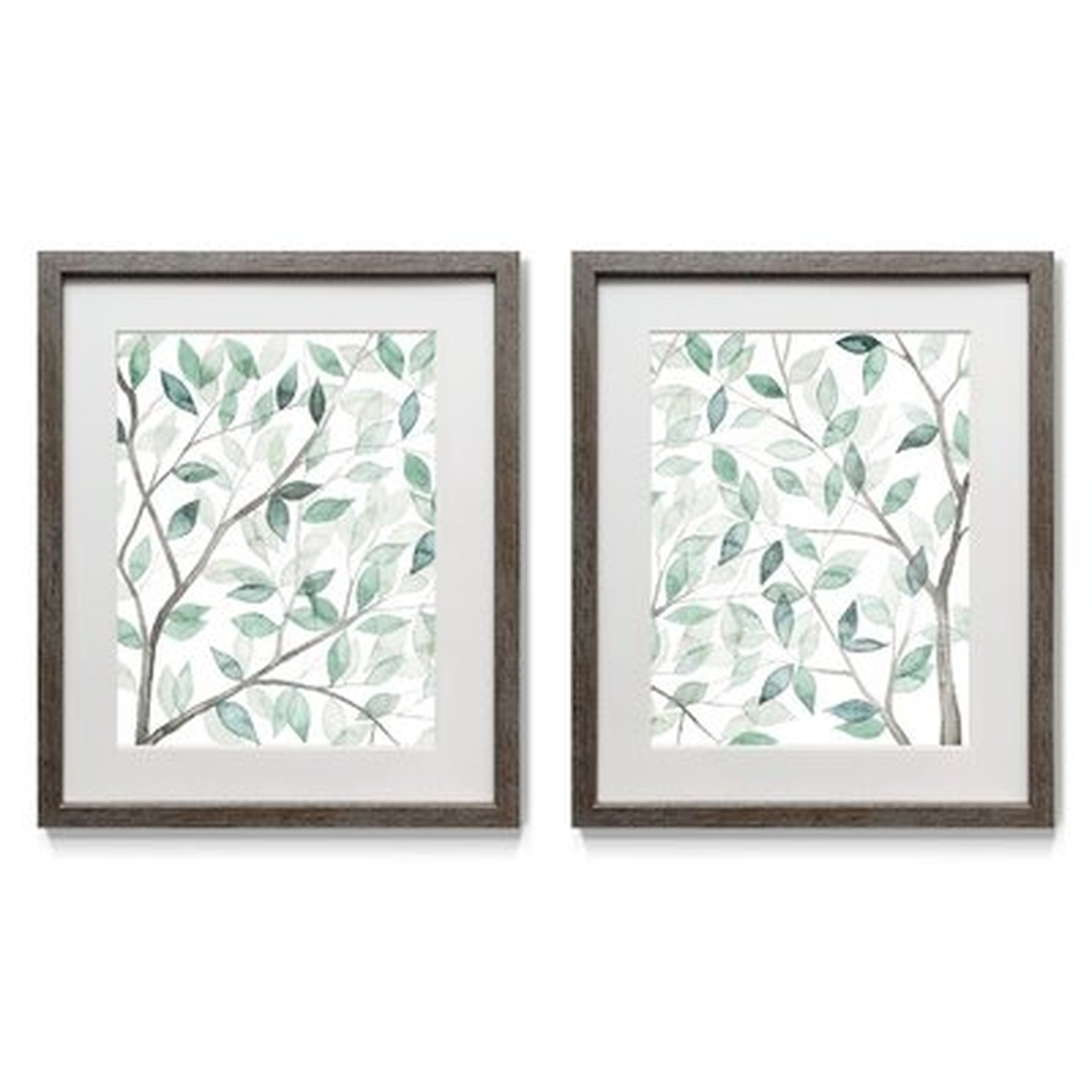 Leaf Lace I - 2 Piece Picture Frame Print Set on Paper - Wayfair