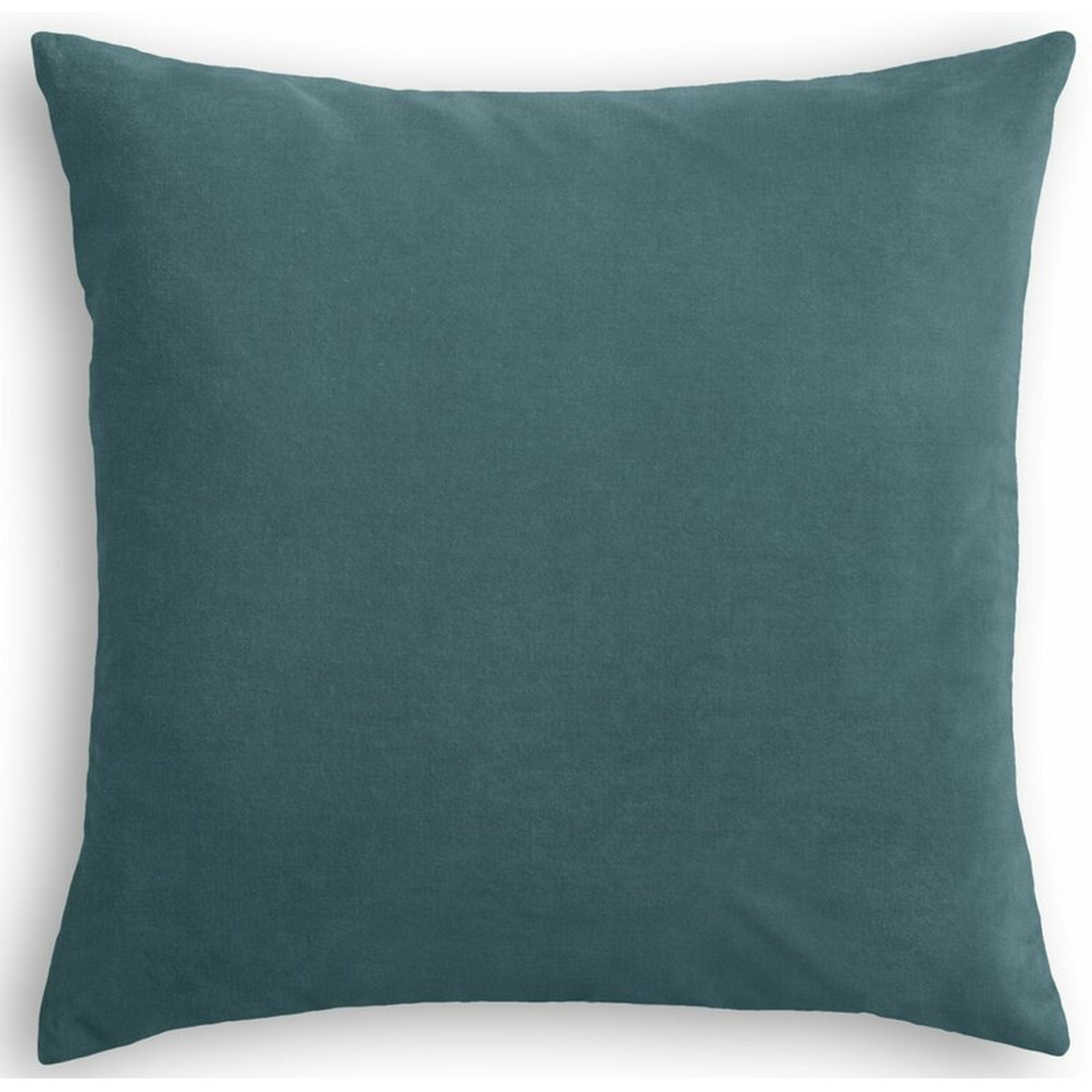 Loom Decor Velvet Throw Pillow Color: Dark Teal, Size: 20" x 20" - Perigold