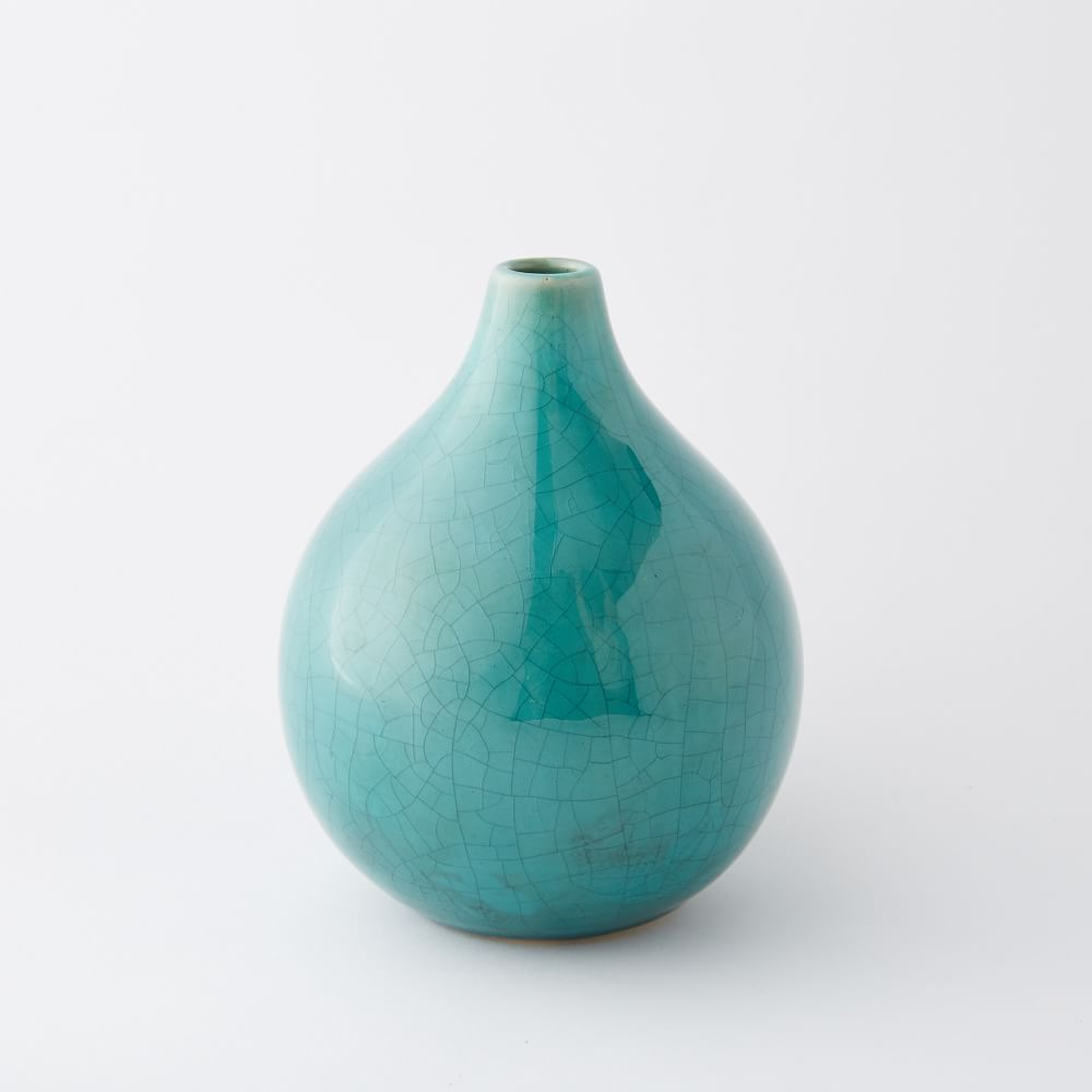 Bright Ceramicist Vase, Small Bud, Emerald - West Elm