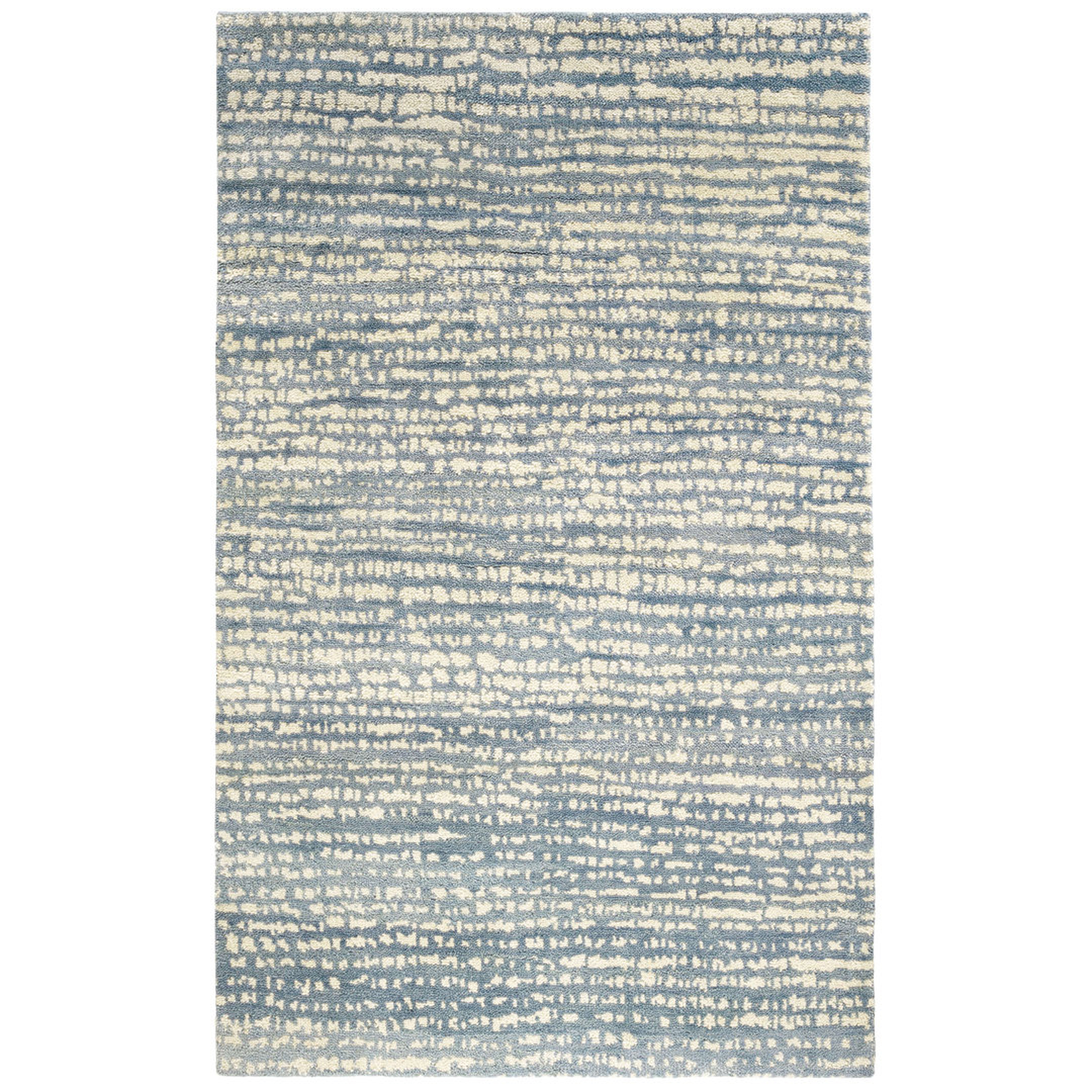 Dash and Albert Rugs Shepherd Pewter Blue Hand Knotted Wool Rug - Perigold