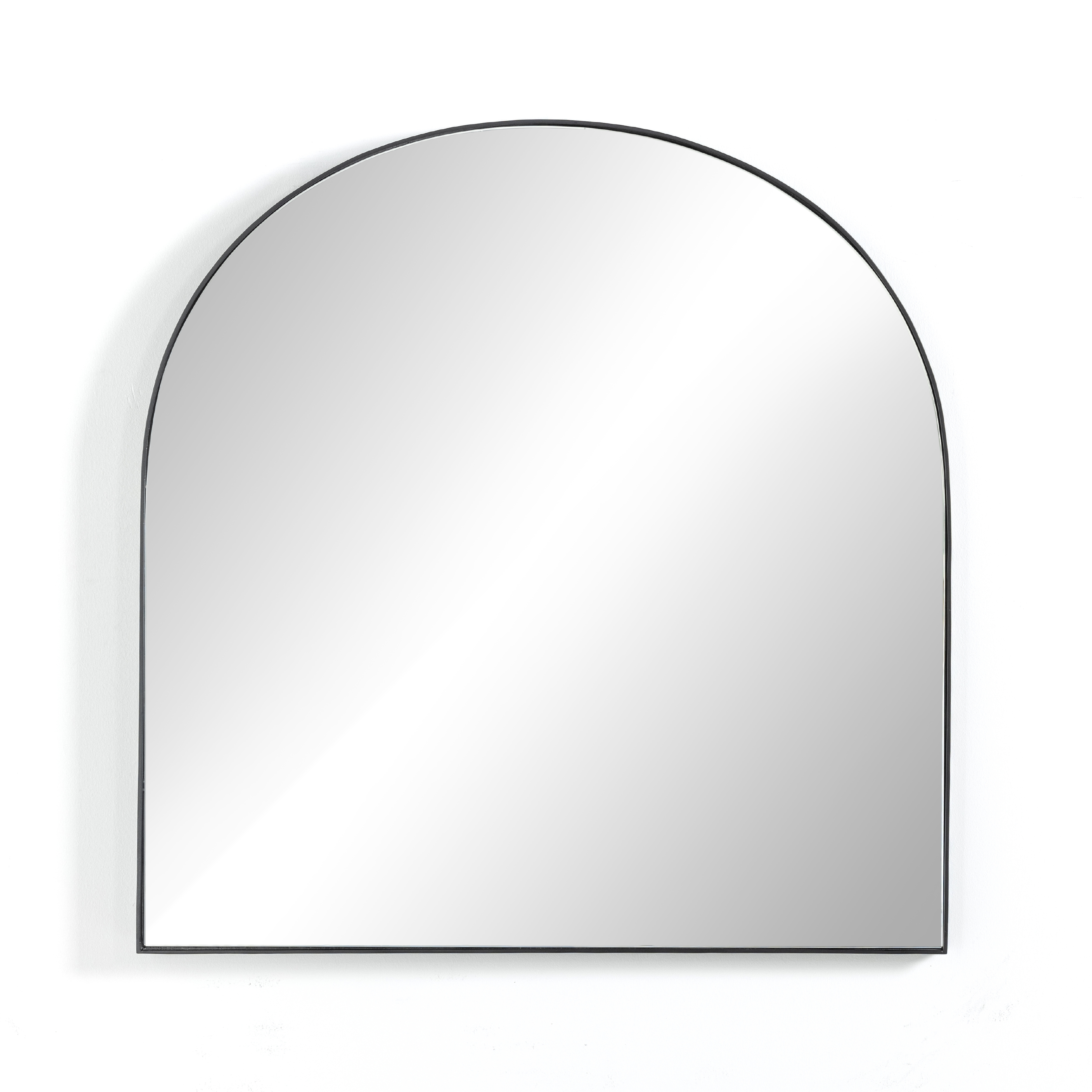 Georgina Wide Mirror-Iron Matte Black - Four Hands