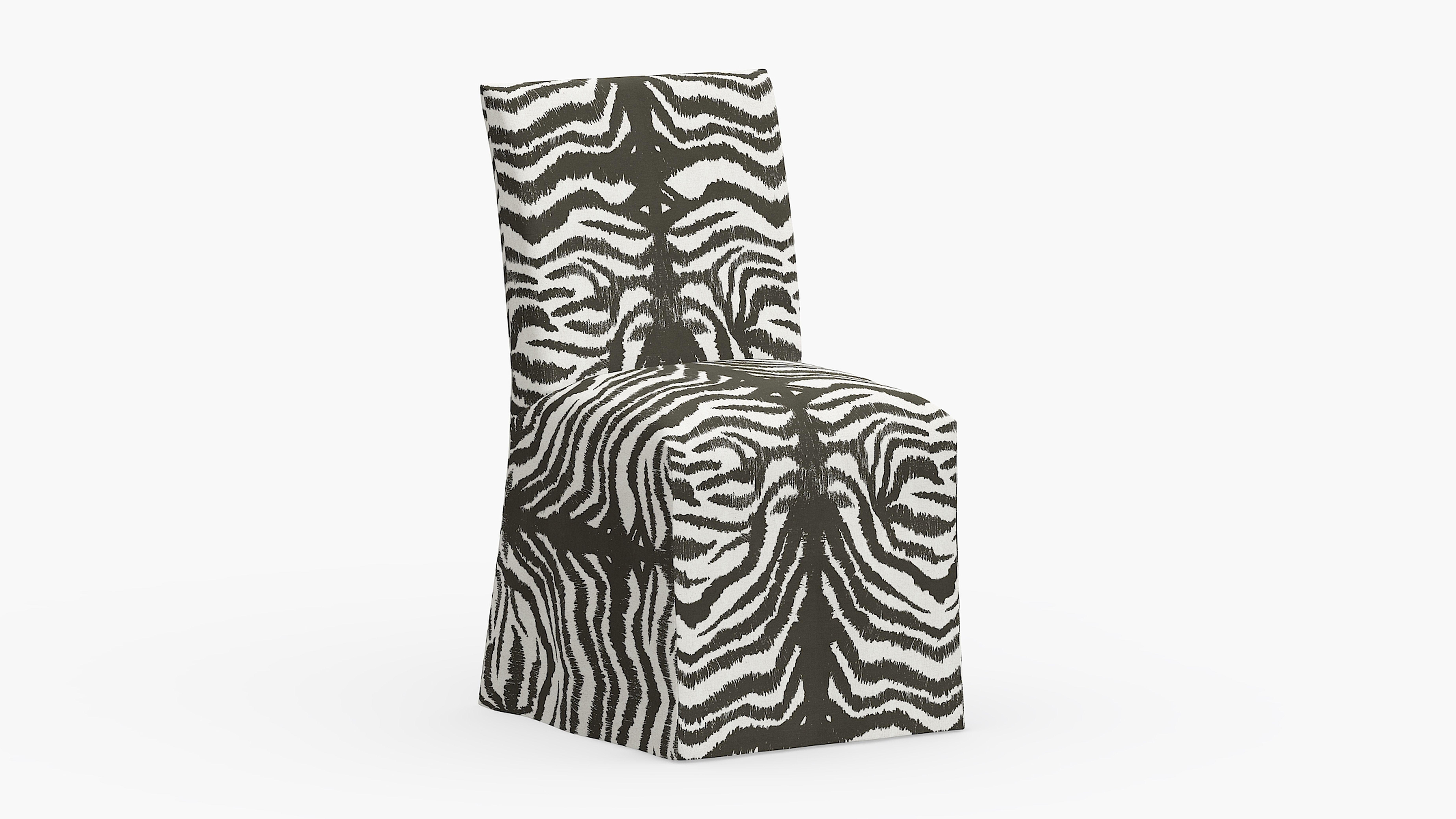 Slipcovered Dining Chair, Zebra - The Inside