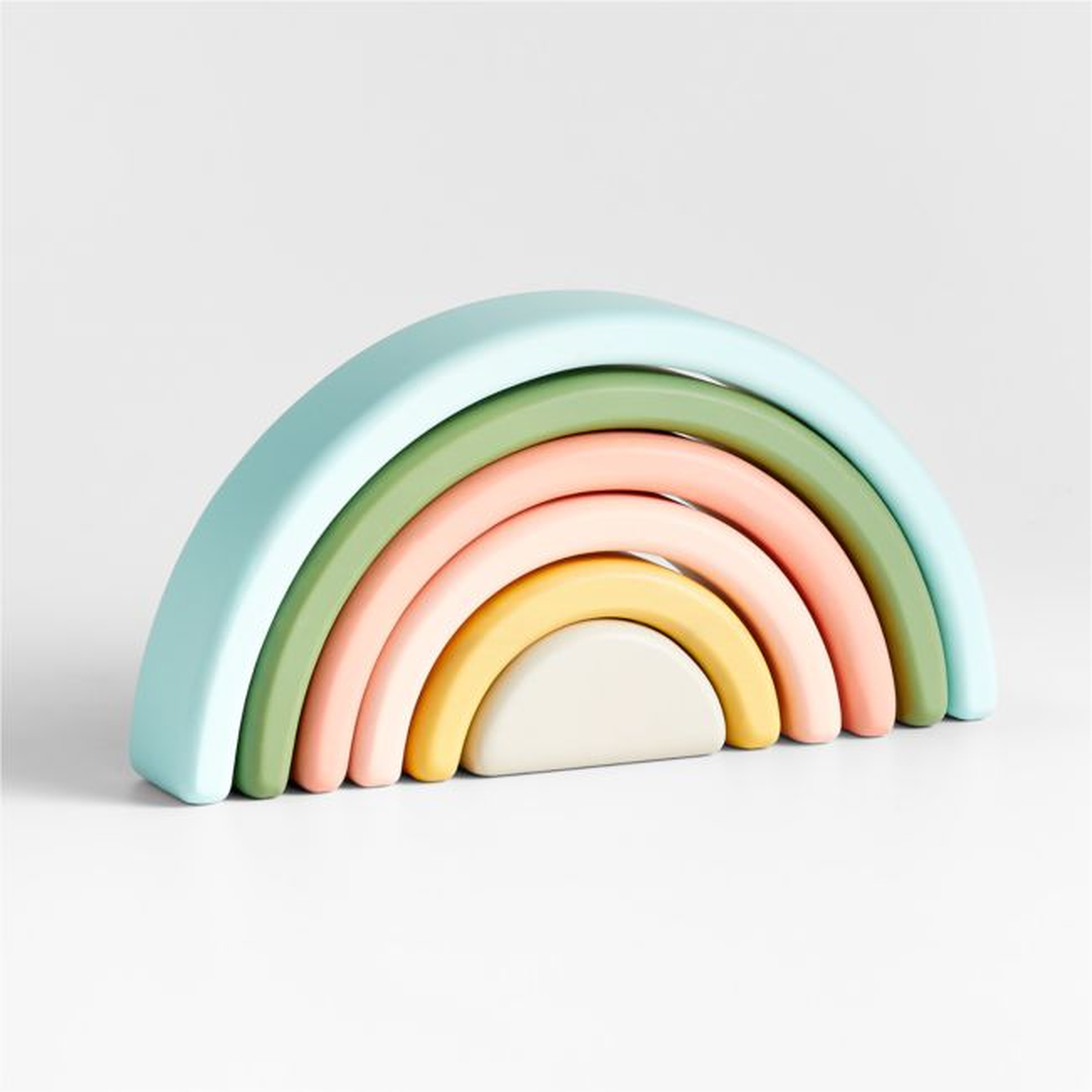 Wonder & Wise by Asweets Rainbow Wooden Kids Stacking Toy - Crate & Kids