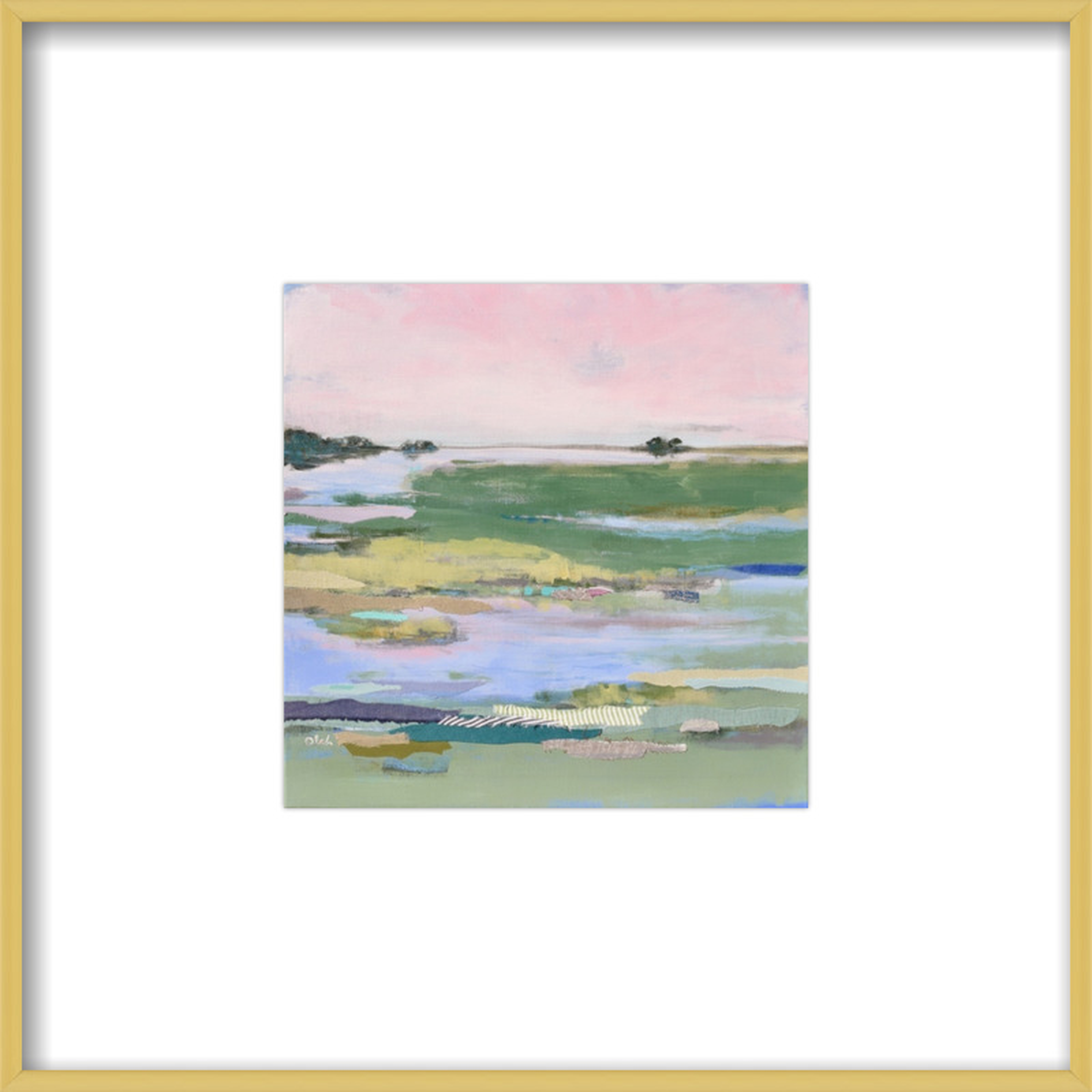 Marsh Side Blush by Karin Olah for Artfully Walls - Artfully Walls