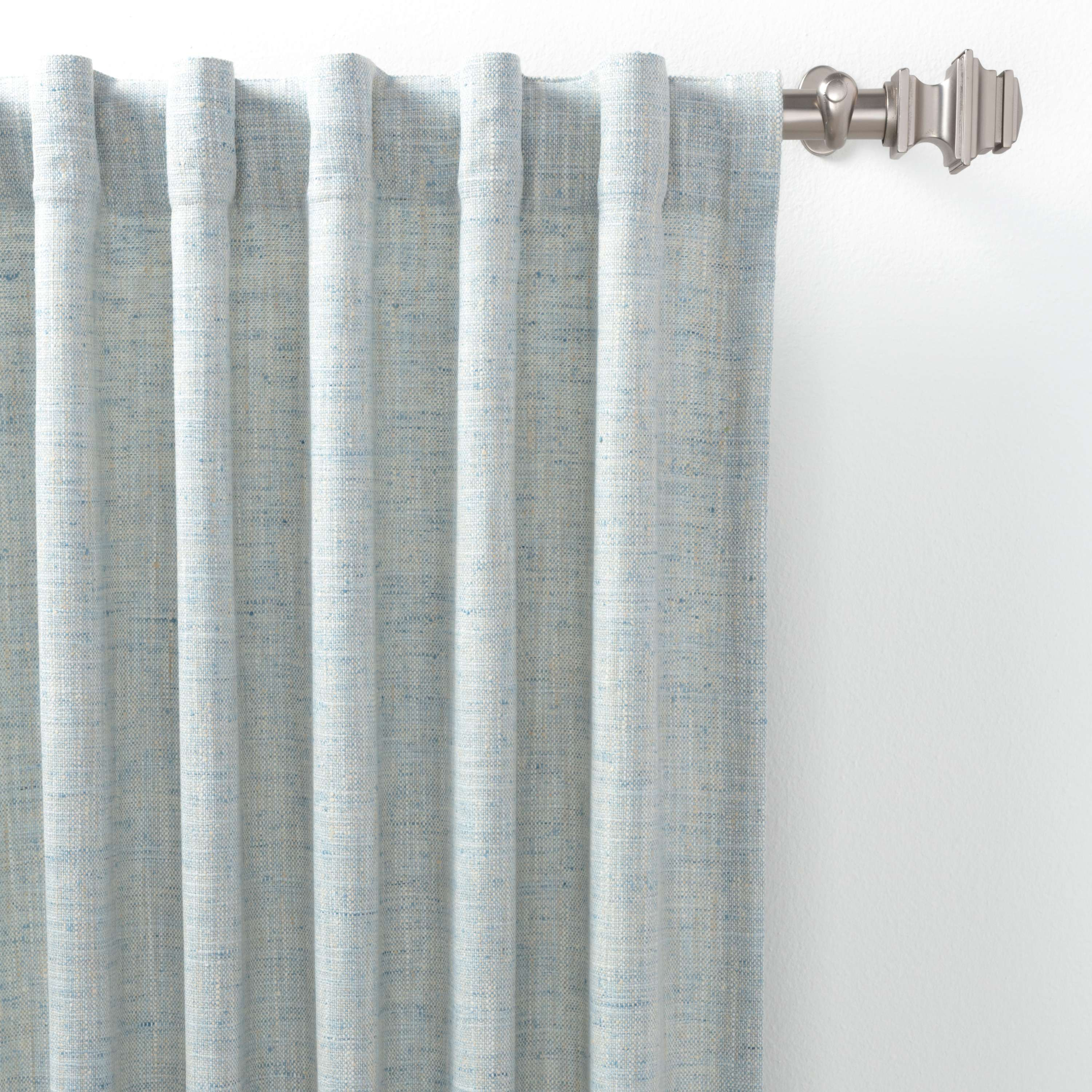 Greylock Soft Blue Indoor/Outdoor Curtain Panel - Dash and Albert