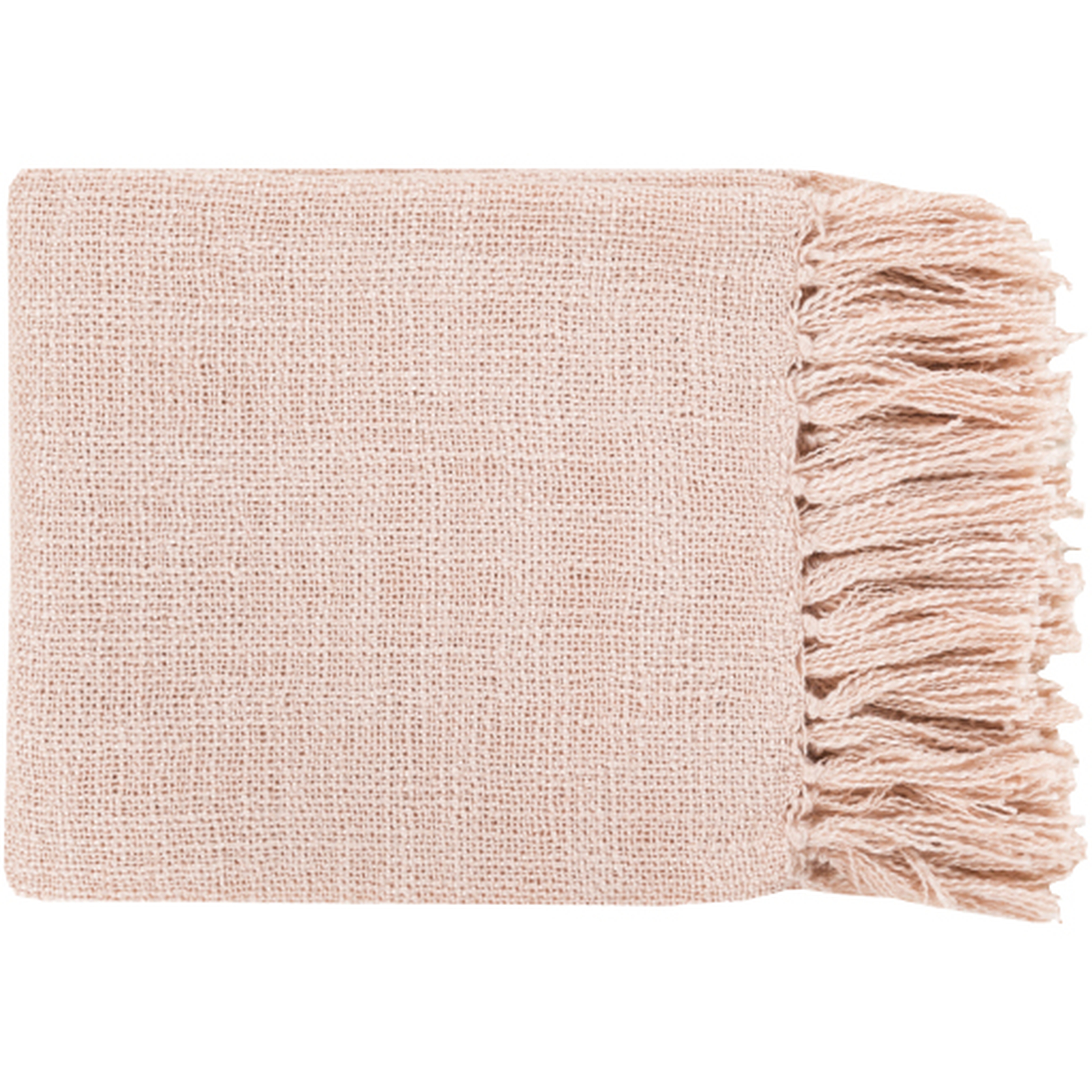 Tilda Throw Blanket, Pale Pink - Surya