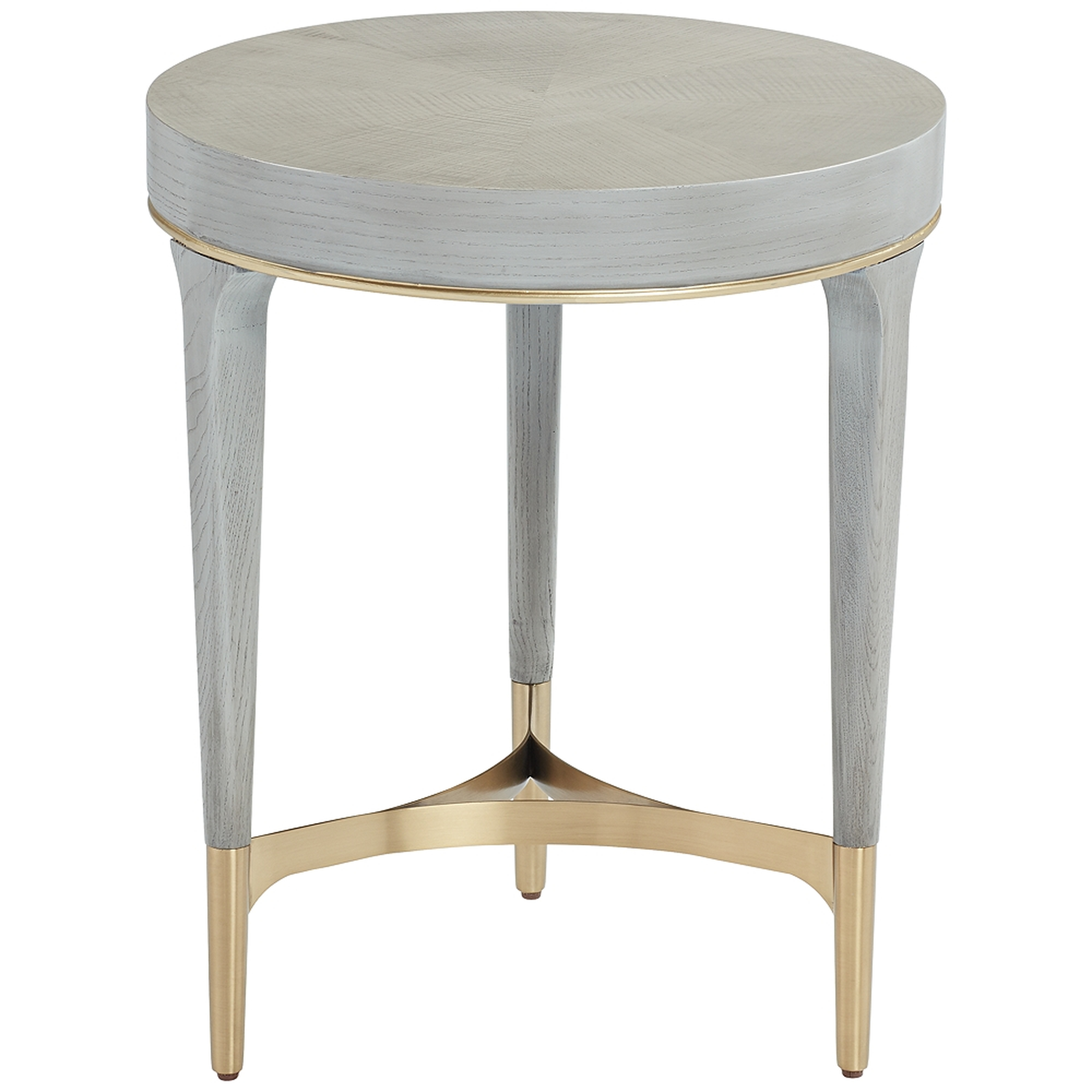 Danton Gray Round Side Table - Style # 79N10 - Lamps Plus