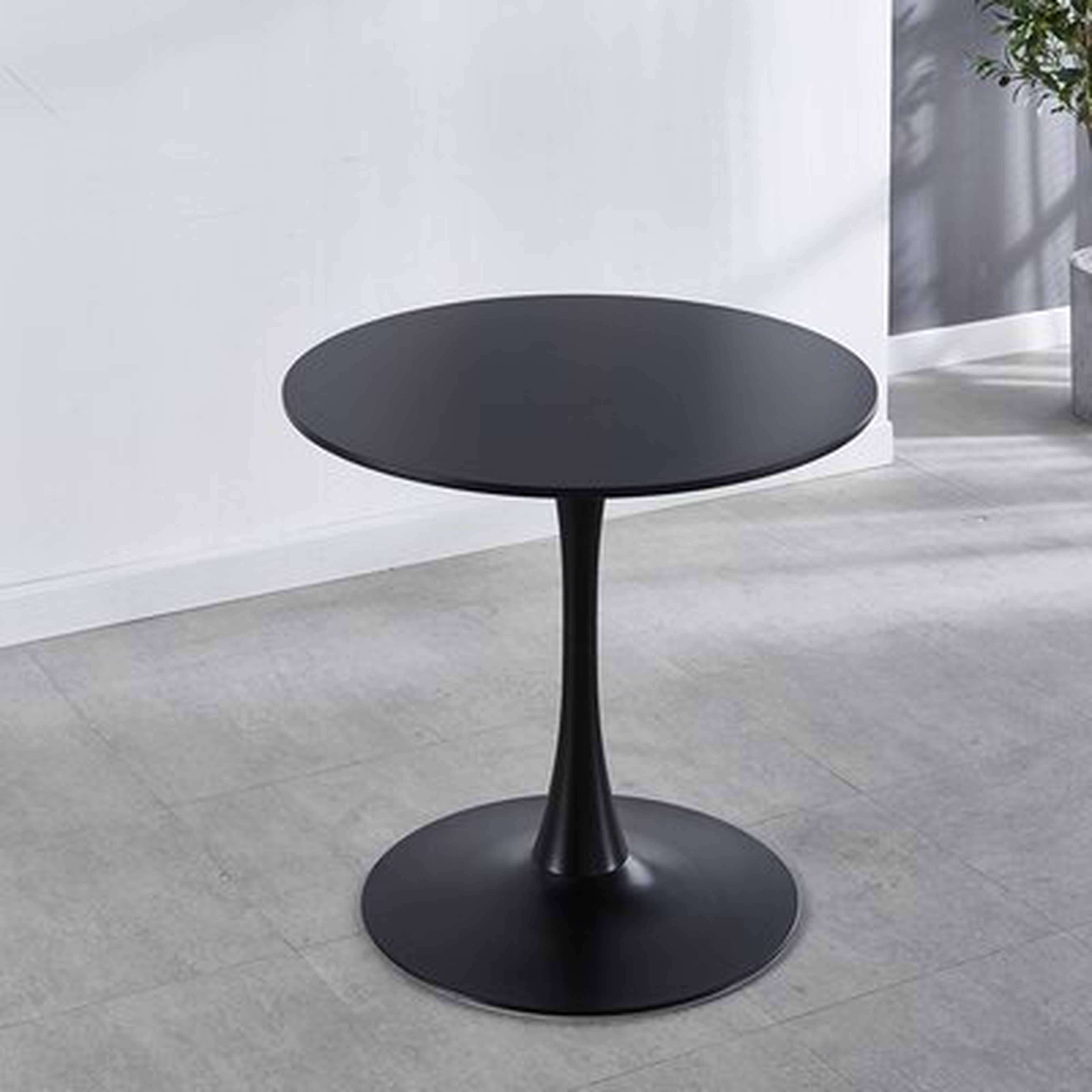 Dining Table ,Wood Dining Table  Kitchen Table,Round,Black - Wayfair