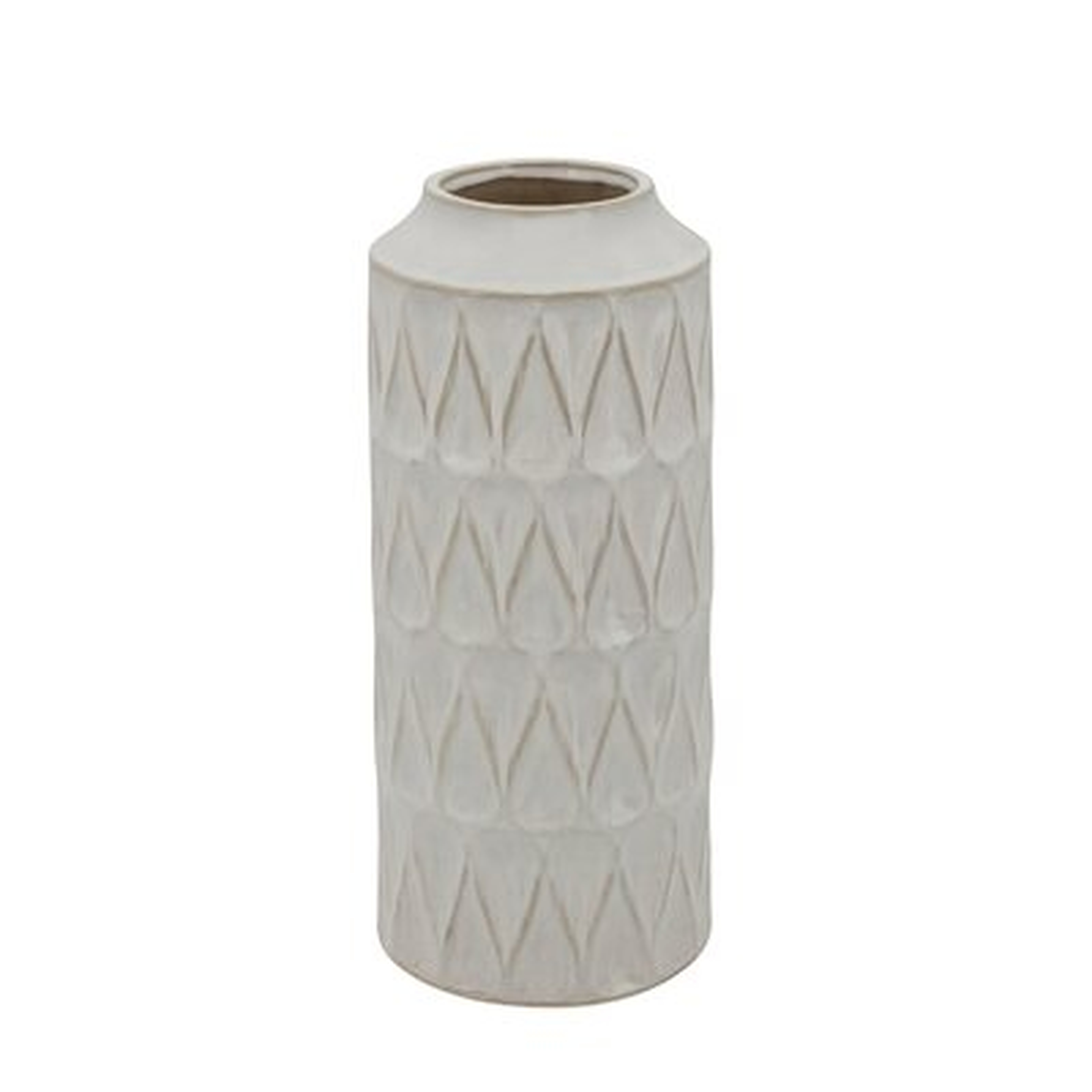 Mcfall White Ceramic Table Vase - Wayfair