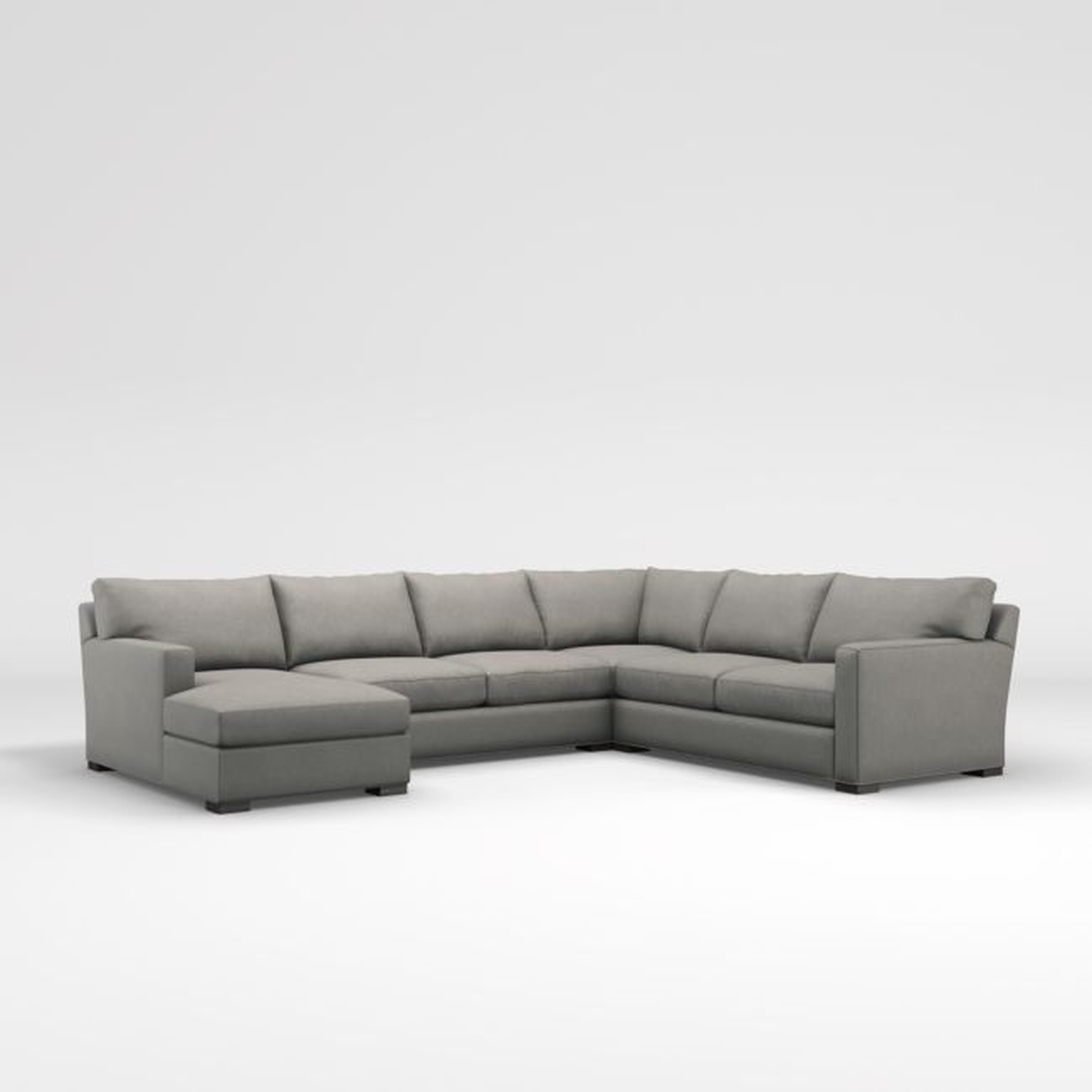 Axis 4-Piece U-Shaped Sectional Sofa with Left-Arm Storage Chaise - Crate and Barrel