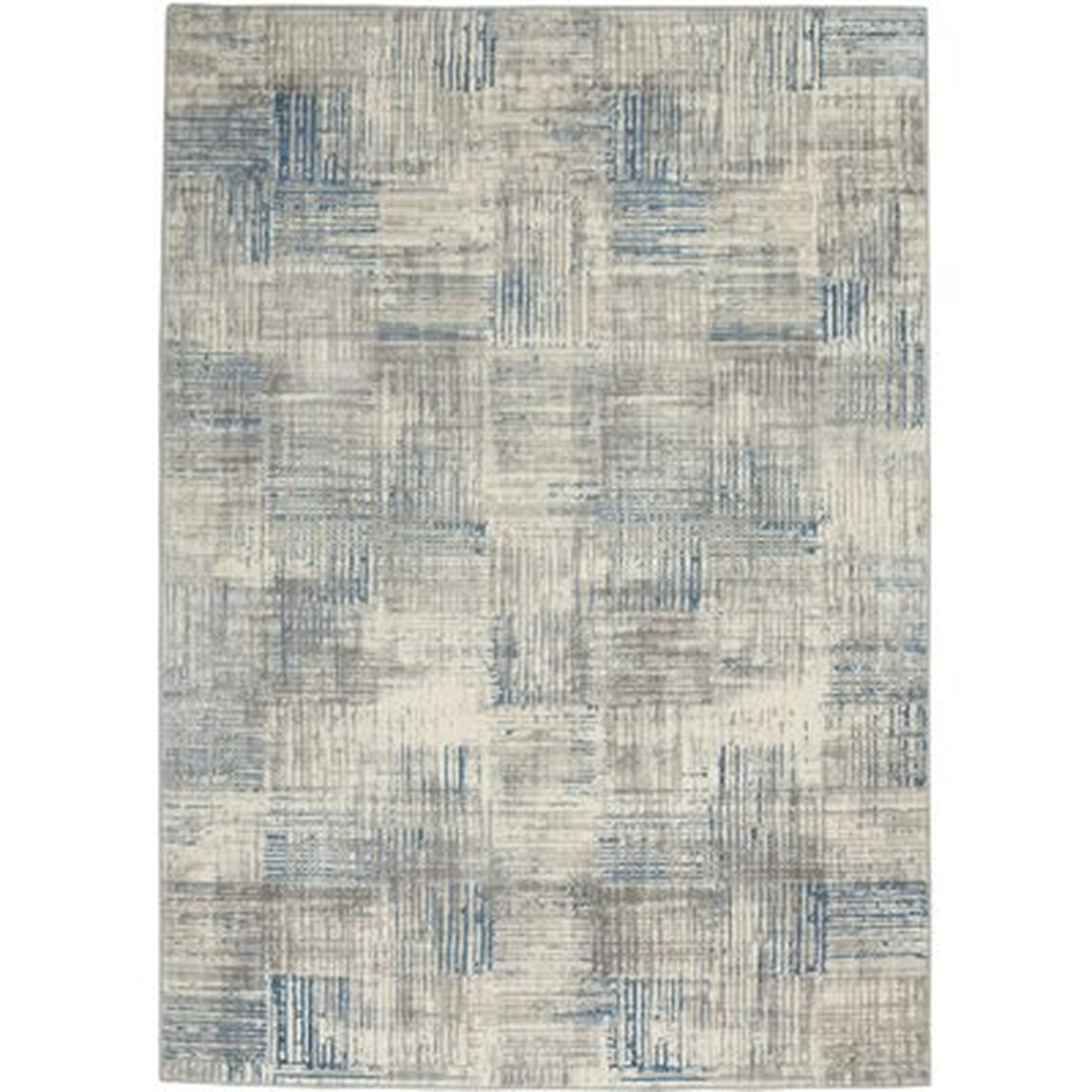 Colvell Abstract Gray/Blue Area Rug - Wayfair