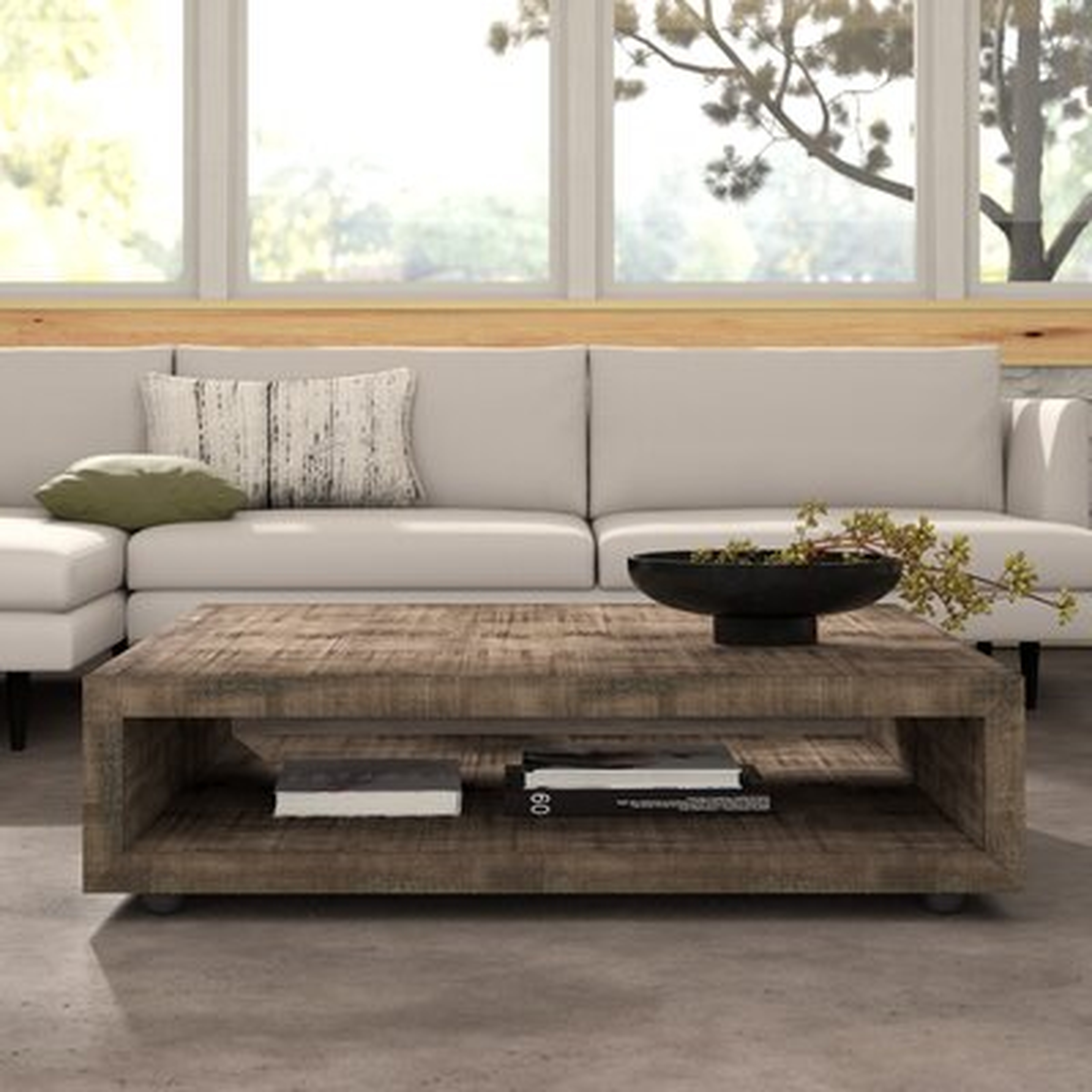 Eamon Square Coffee Table with Casters - AllModern