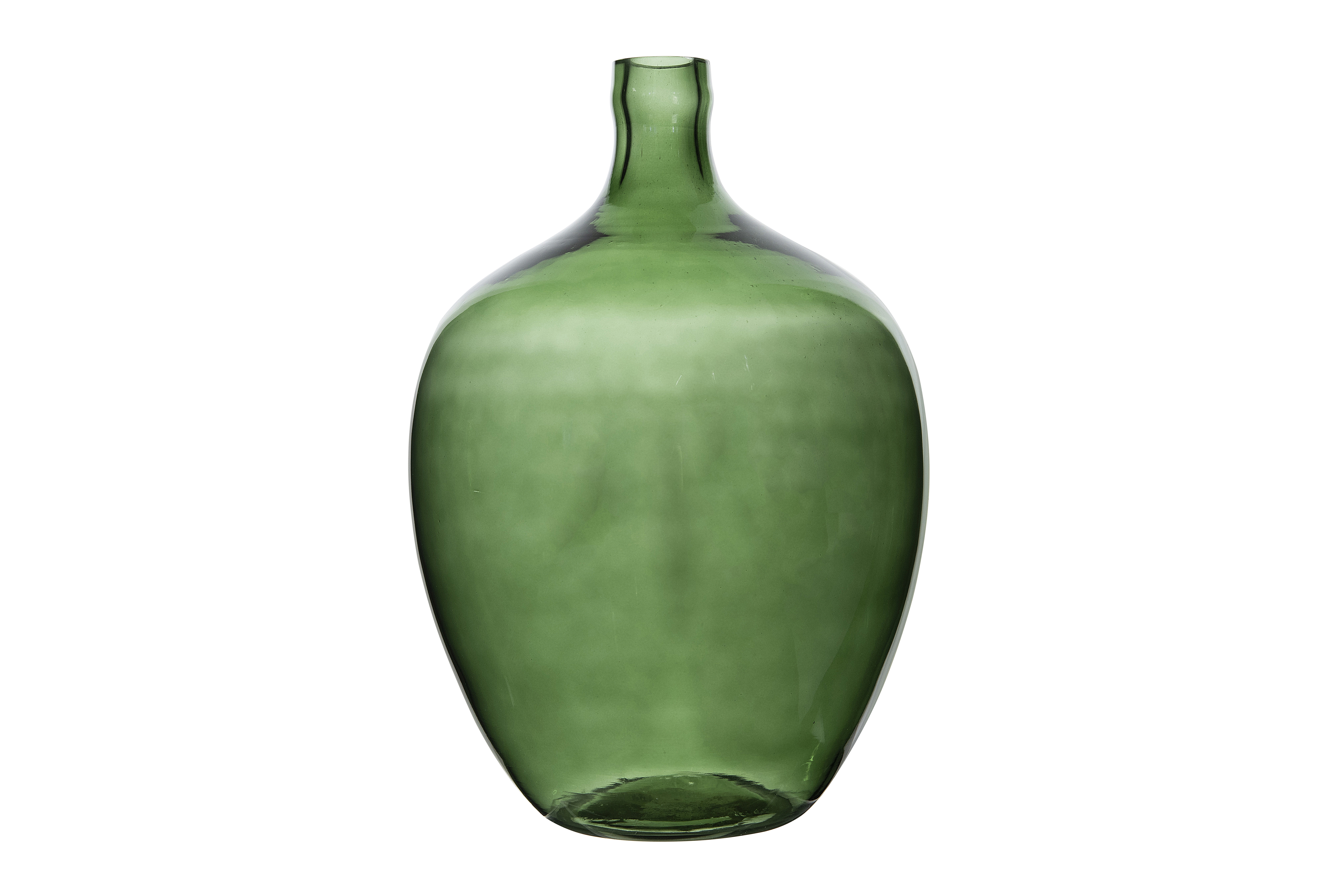 Vintage Reproduction Transparent Green Glass Bottle - Nomad Home
