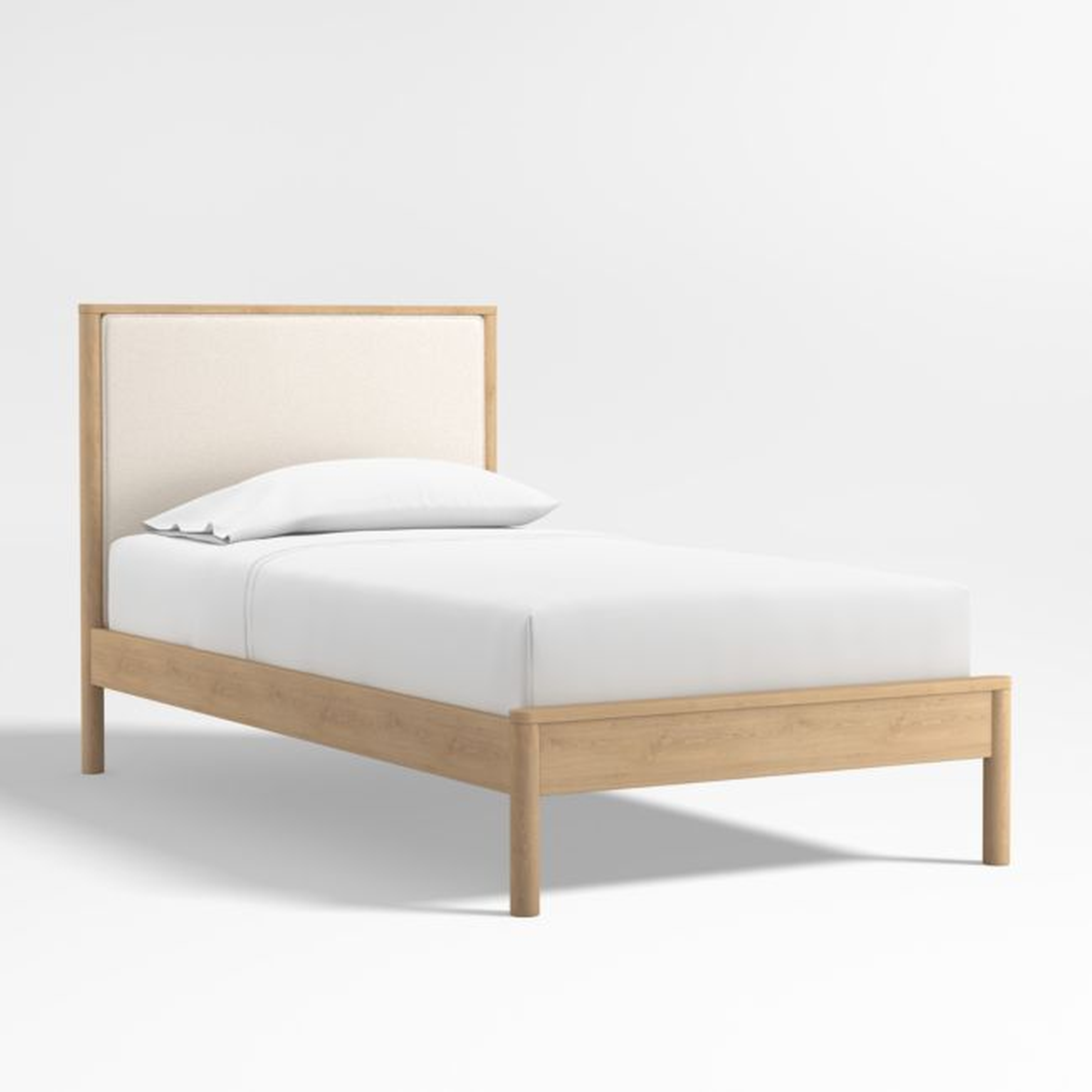 Redondo Natural Wood and Upholstered Kids Twin Bed - Crate & Kids