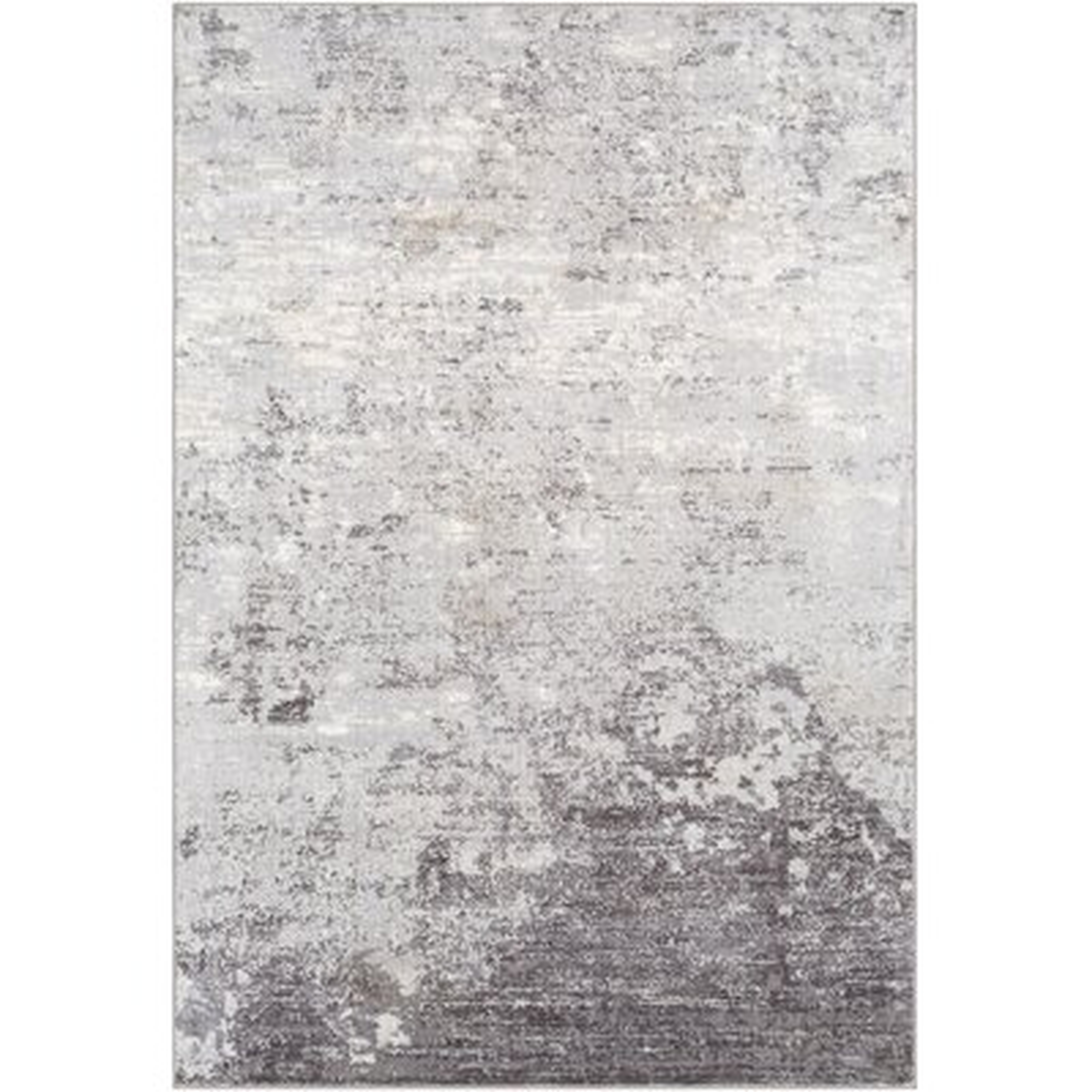 Heimskringla Power Loom Gray/White/Charcoal Rug - Wayfair