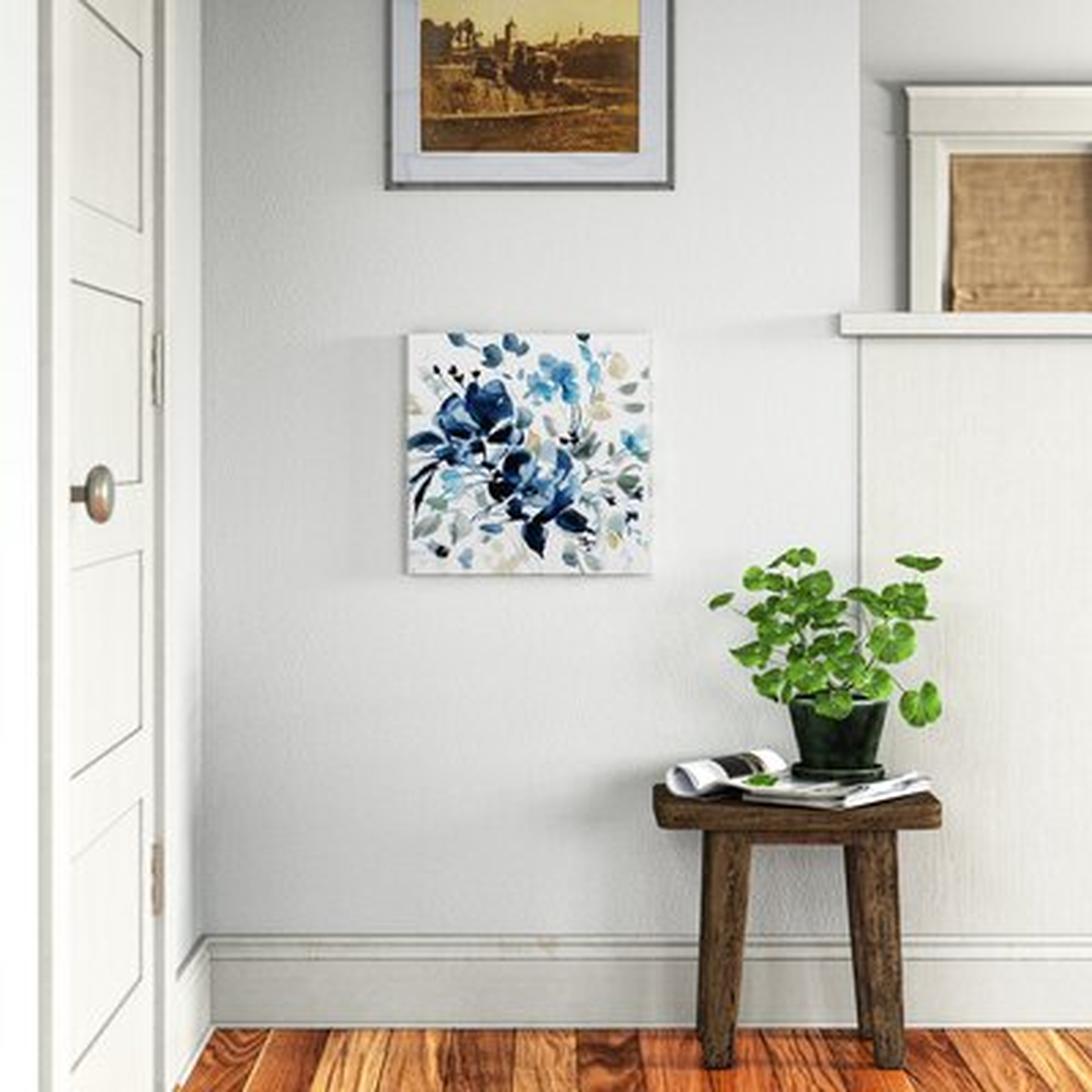 'Indigo Garden II' - Oil Painting Print - Wayfair