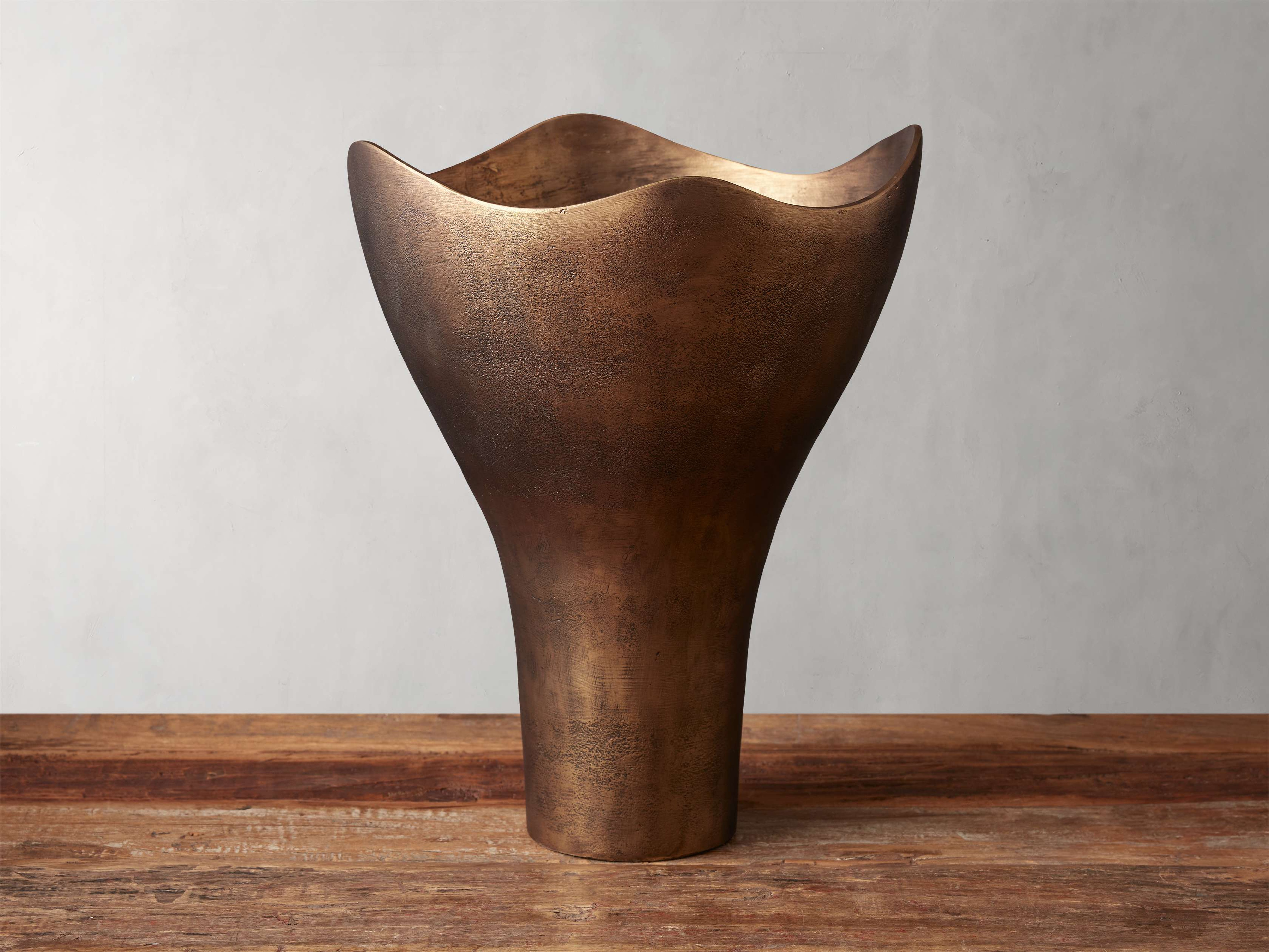 Myles Vessel in Aluminum Brass - Arhaus