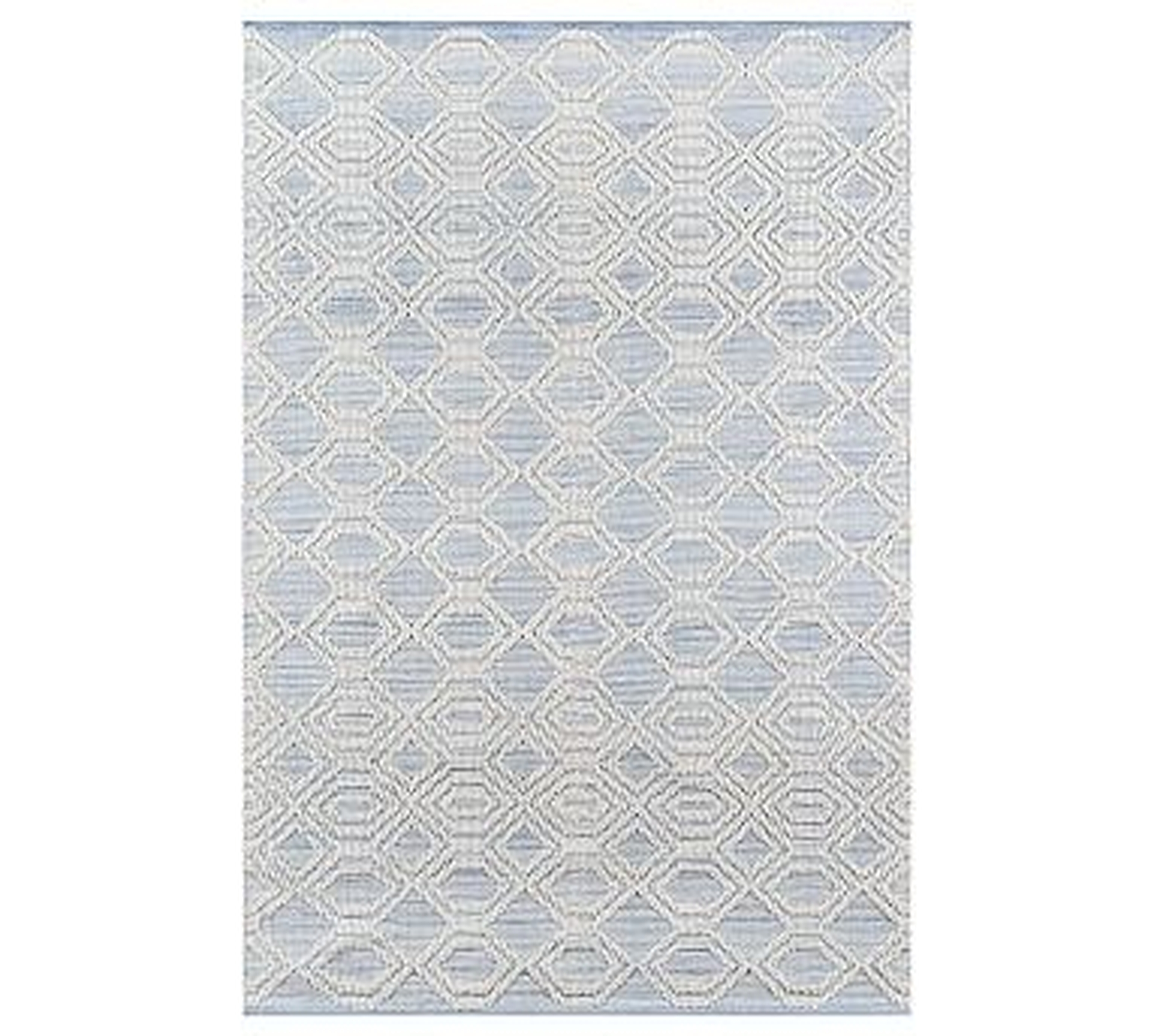 Theros Recycled Material Rug, 5 x 8', Light Blue - Pottery Barn