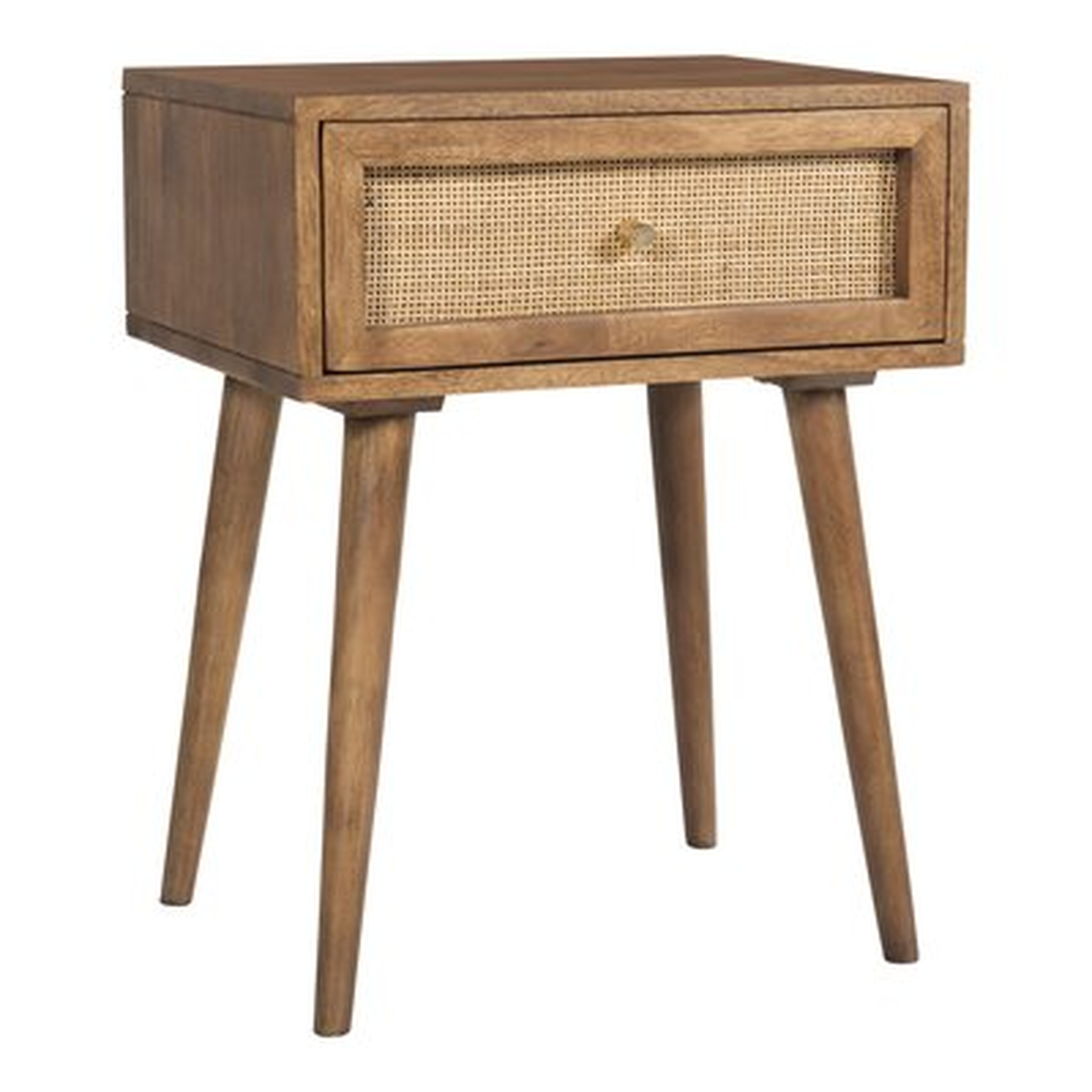 Aziz Solid Wood End Table with Storage - Wayfair