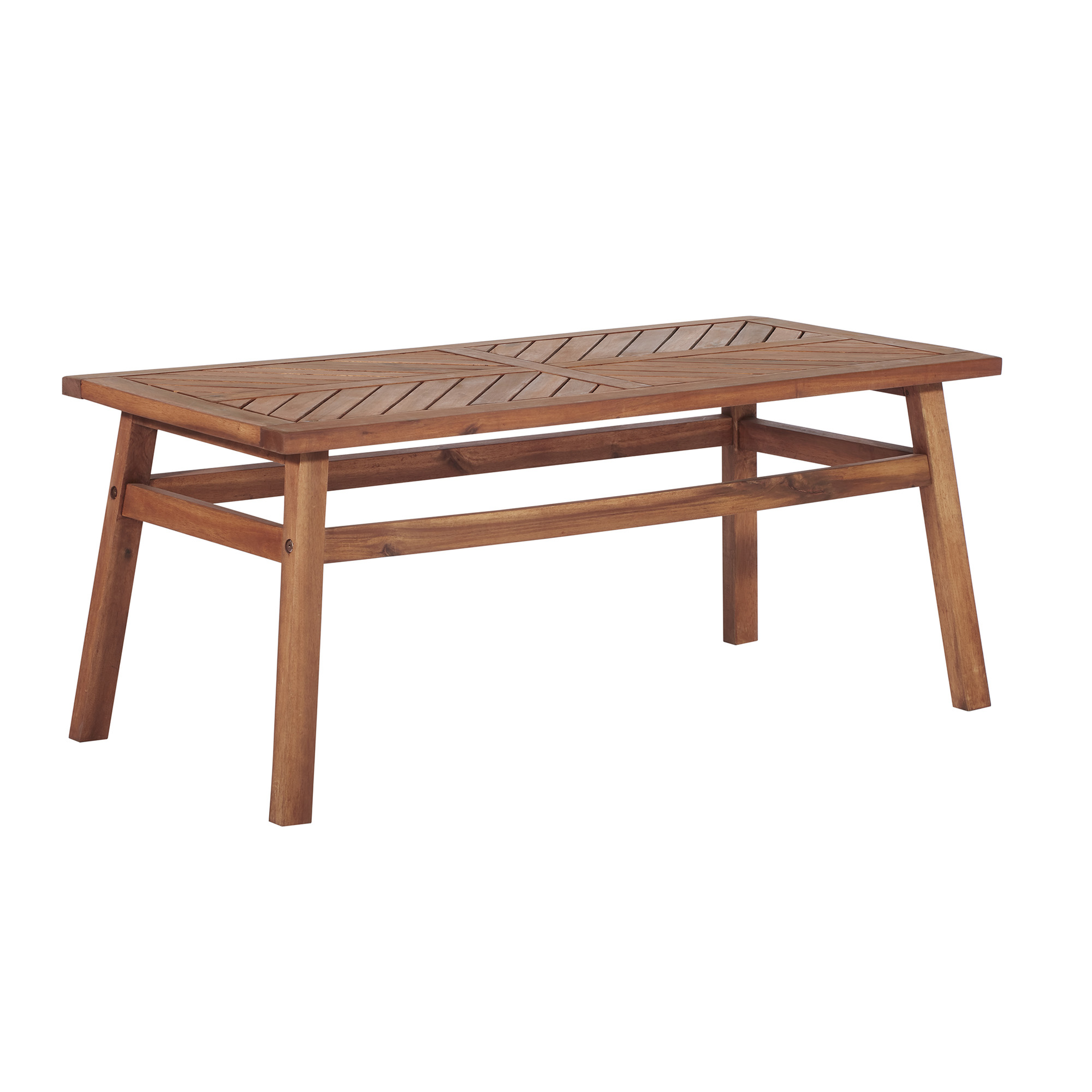 Vincent Patio Wood Coffee Table - Brown  - Walker Edison