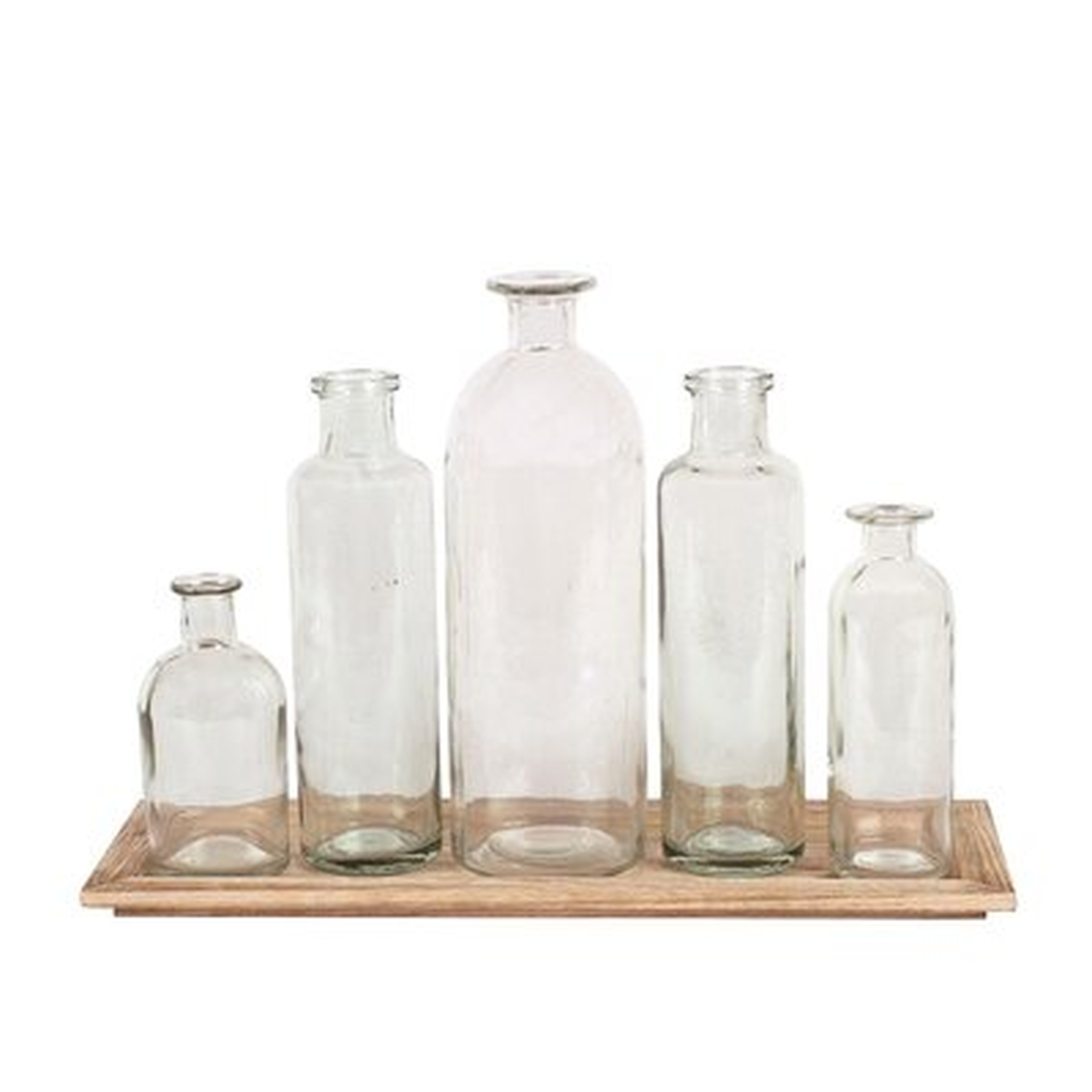 6 Piece Weside Clear Glass Table Vase Set - AllModern